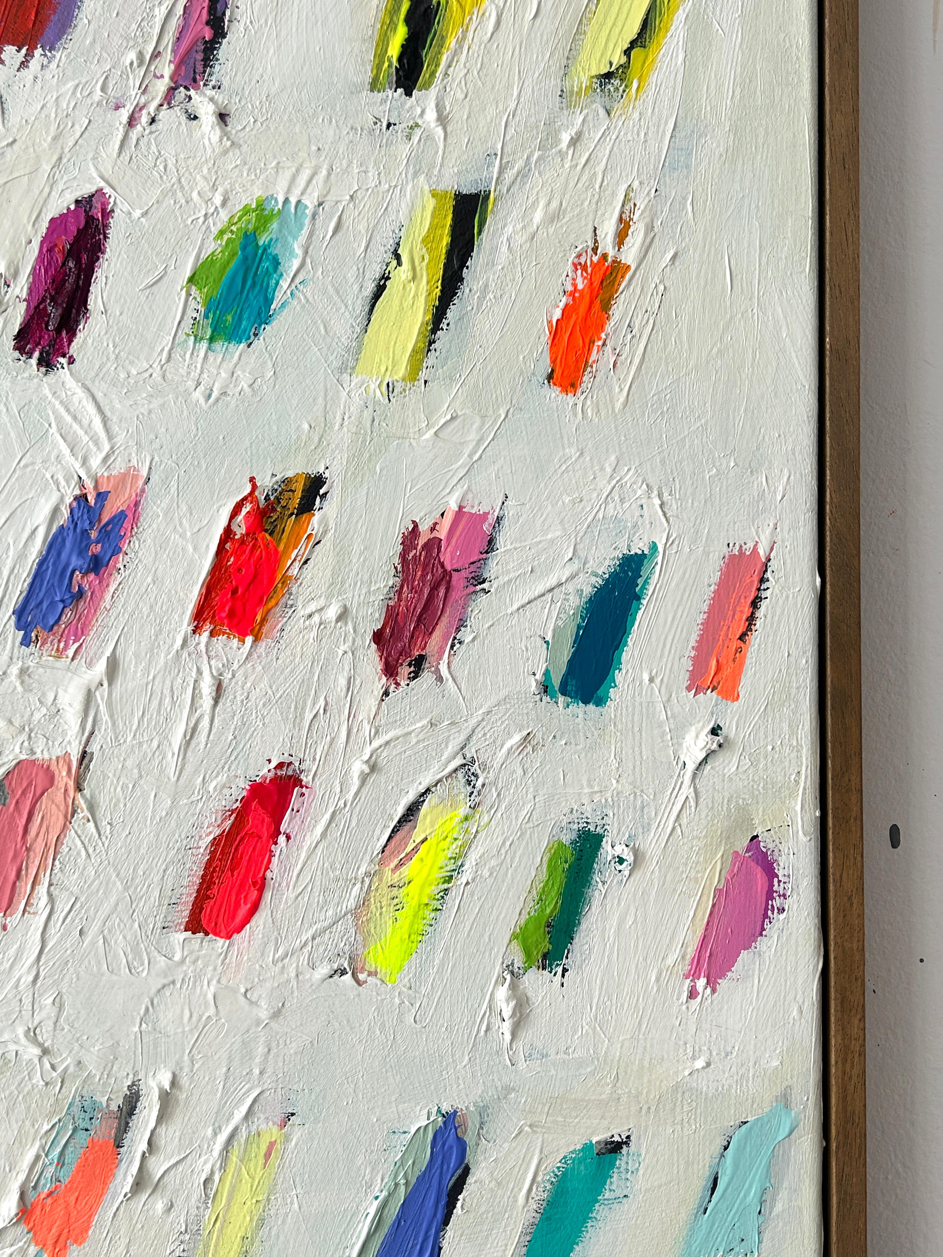 Christina Gschwantner Peinture à l'huile abstraite colorée à l'empâtement sur toile Nouveau 2025 en vente 2