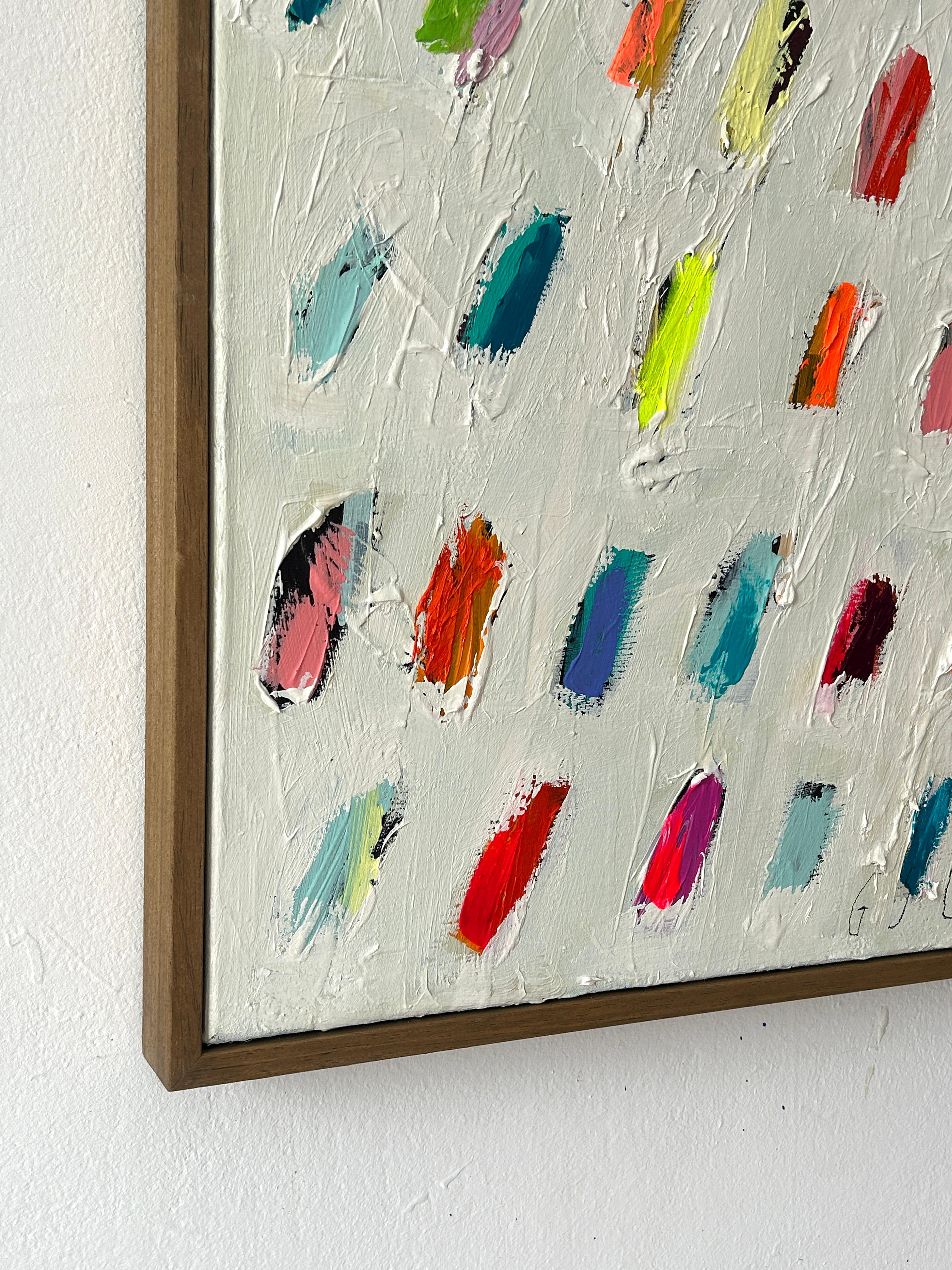 Christina Gschwantner Peinture à l'huile abstraite colorée à l'empâtement sur toile Nouveau 2025 en vente 3