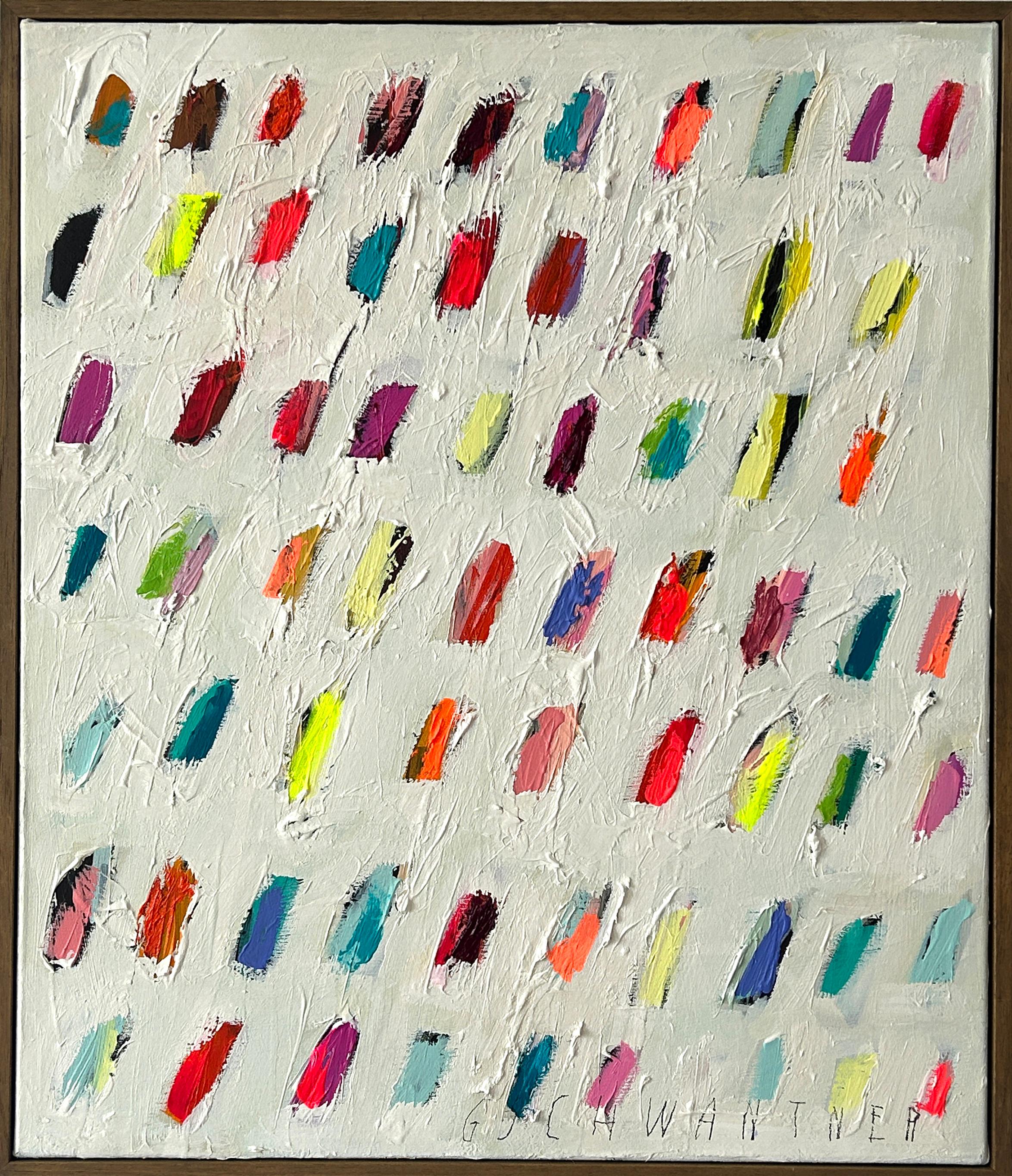 Abstract Painting  Christina Gschwantner - Christina Gschwantner Peinture à l'huile abstraite colorée à l'empâtement sur toile Nouveau 2025