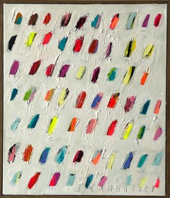 Christina Gschwantner Colorful Abstract Impasto Oil Painting on Canvas New 2025