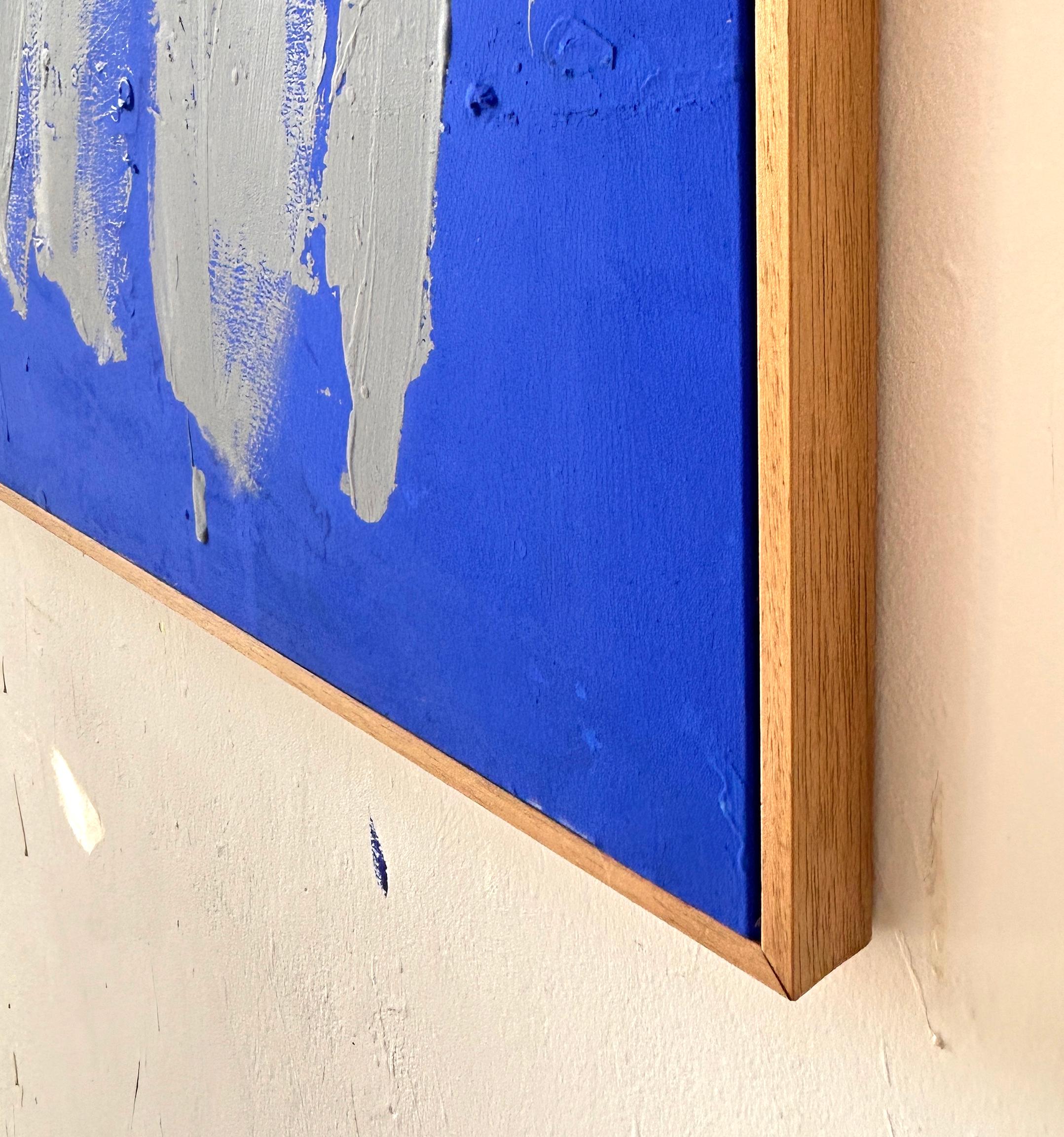 Christina Gschwantner Große blaue Gesten Zeitgenössische abstrakte Malerei Hell – Painting von  Christina Gschwantner