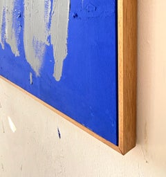 Christina Gschwantner Large Blue Gestures Contemporary Abstract Painting Bright