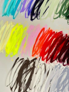 Christina Gschwantner Large Vivid Gestures Contemporary Abstract Painting Bright