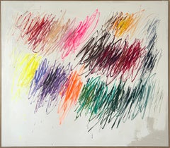 Christina Gschwantner Large Vivid Gestures Peinture abstraite contemporaine Lumineux