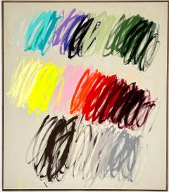 Christina Gschwantner Large Vivid Gestures Contemporary Abstract Painting Bright