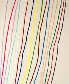 Christina Gschwantner Linings II Gestures Contemporary Abstract Painting Bright