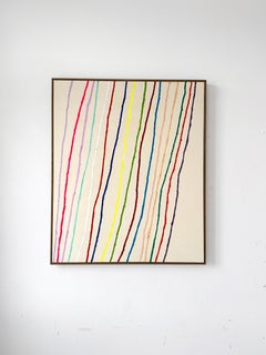 Christina Gschwantner Linings II Gestures Contemporary Abstract Painting Bright