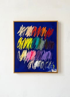 Christina Gschwantner Marine Blue Gestures Contemporary Abstract Painting Bright