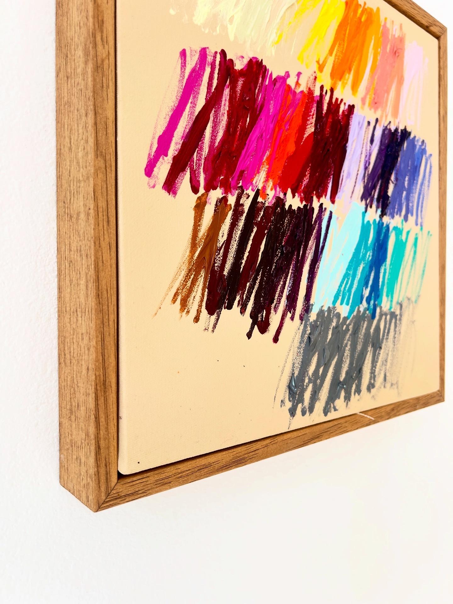 Christina Gschwantner New Little Contemporary Abstrakte Malerei Strokes 2025 – Painting von  Christina Gschwantner