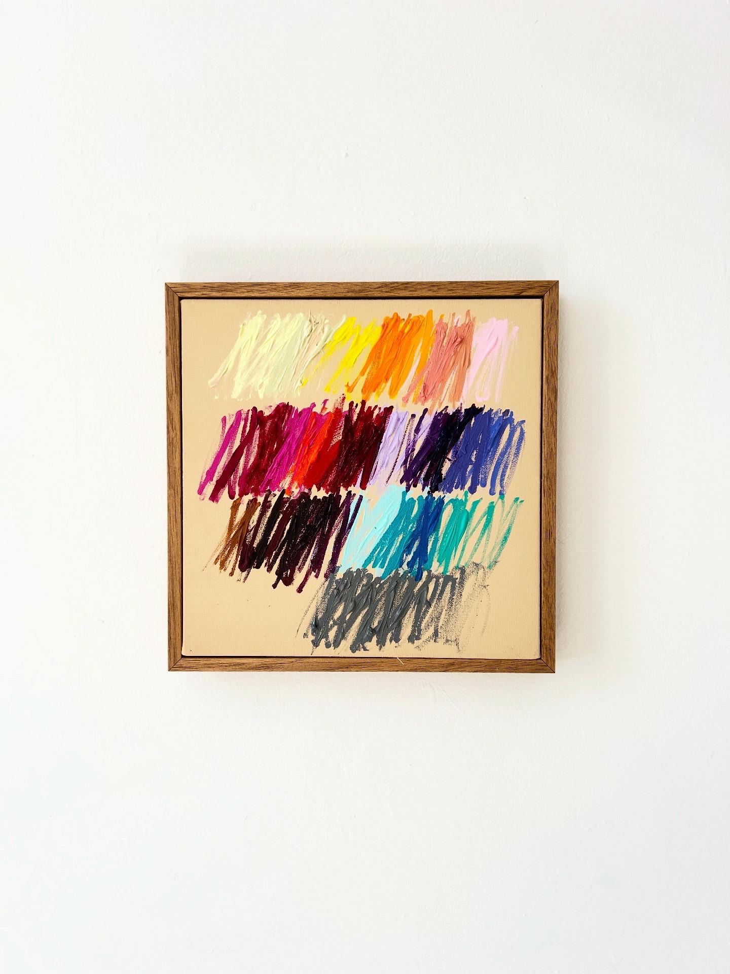 Christina Gschwantner New Little Contemporary Abstrakte Malerei Strokes 2025 im Angebot 1