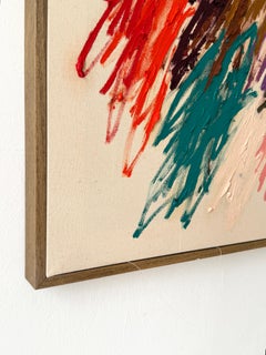 Christina Gschwantner Neue lebendige Gesten Zeitgenössische abstrakte Malerei Hell