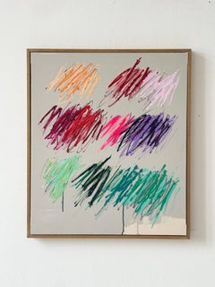 Christina Gschwantner New Vivid Gestures Contemporary Abstract Painting Grey