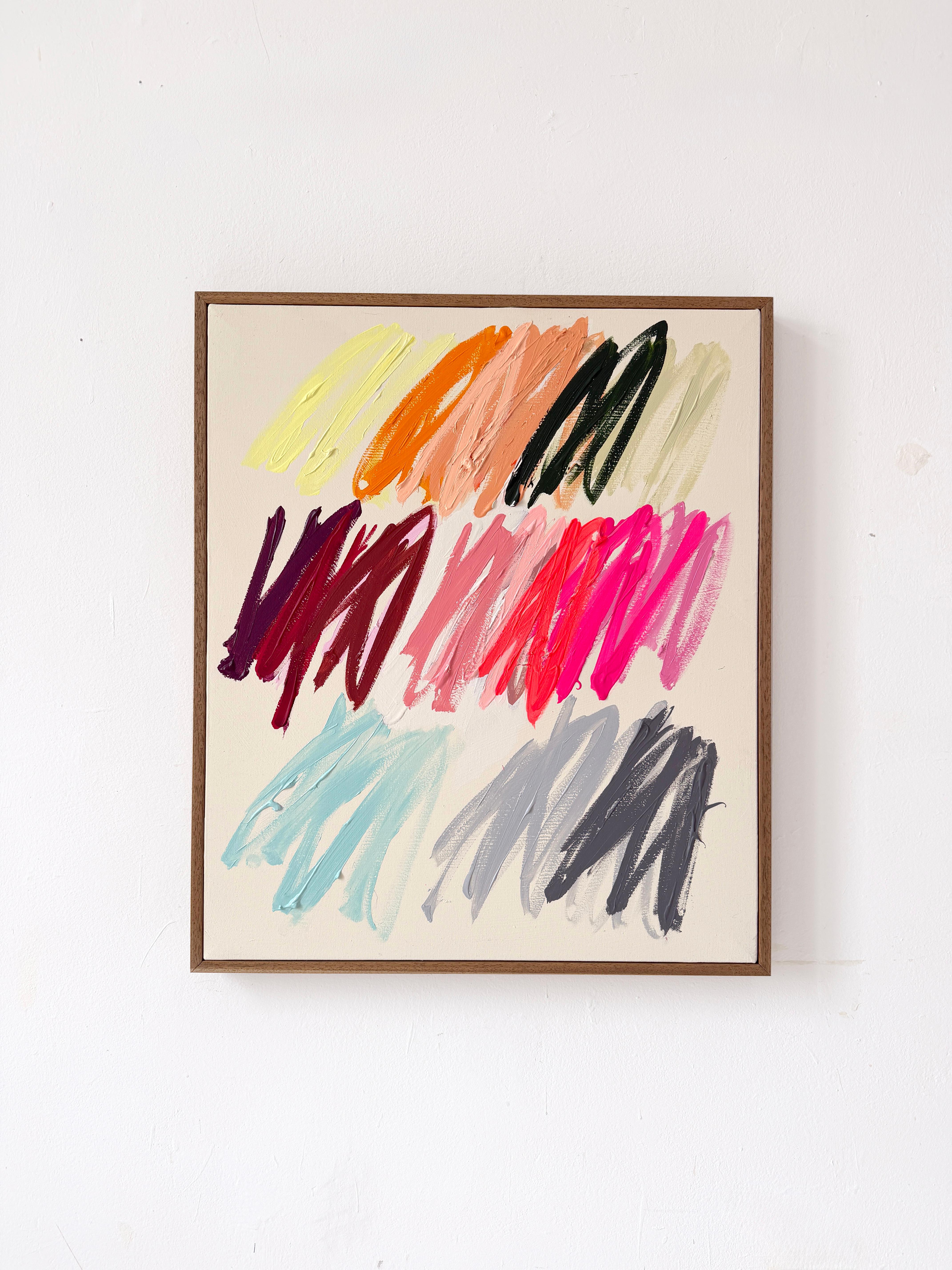  Christina Gschwantner Abstract Painting – Christina Gschwantner Sunday Fun Gestures Zeitgenössische abstrakte Malerei Hell