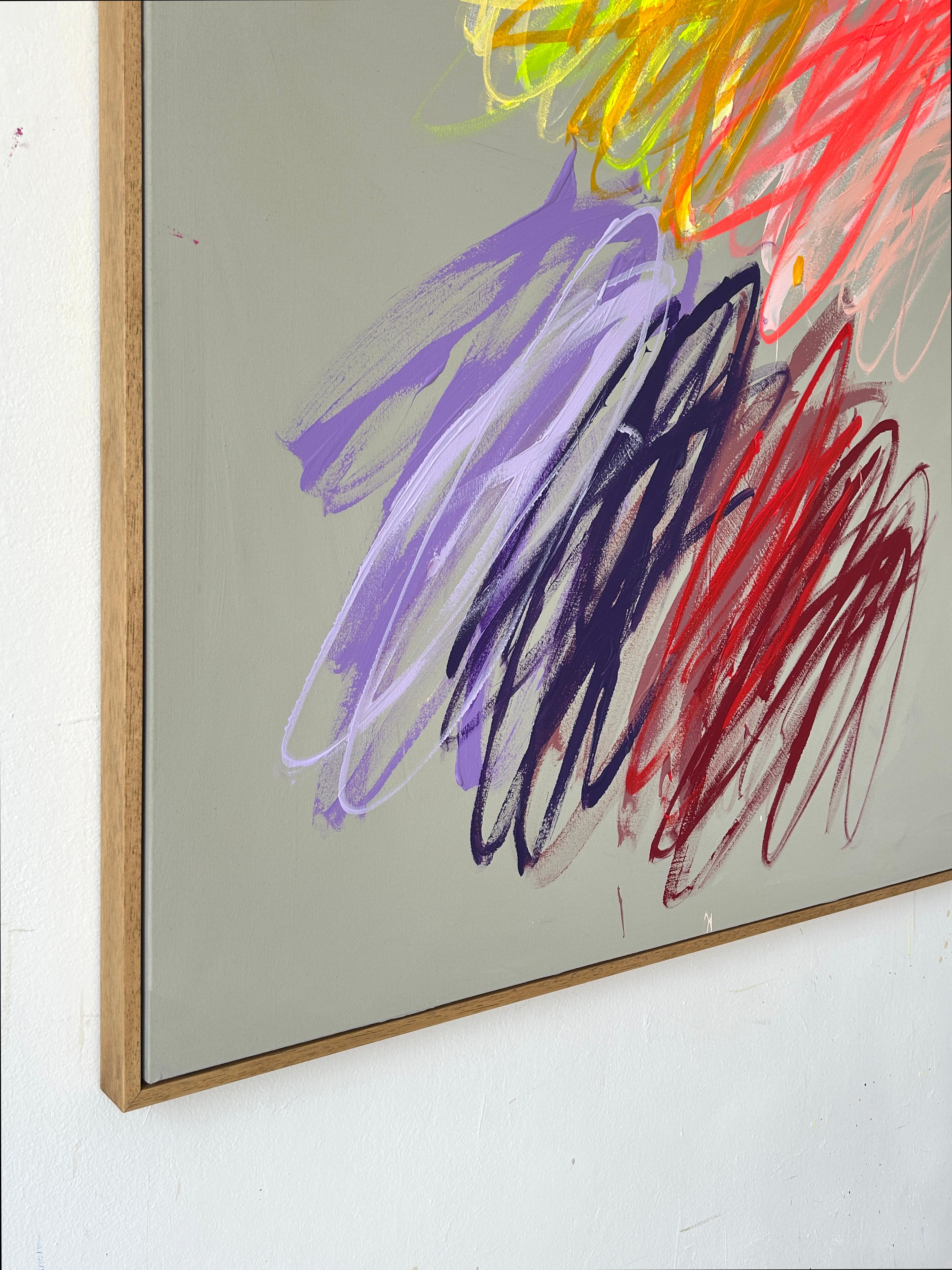 Christina Gschwantner Vivid Gestures – Contemporary Abstract Painting Bright New For Sale 1