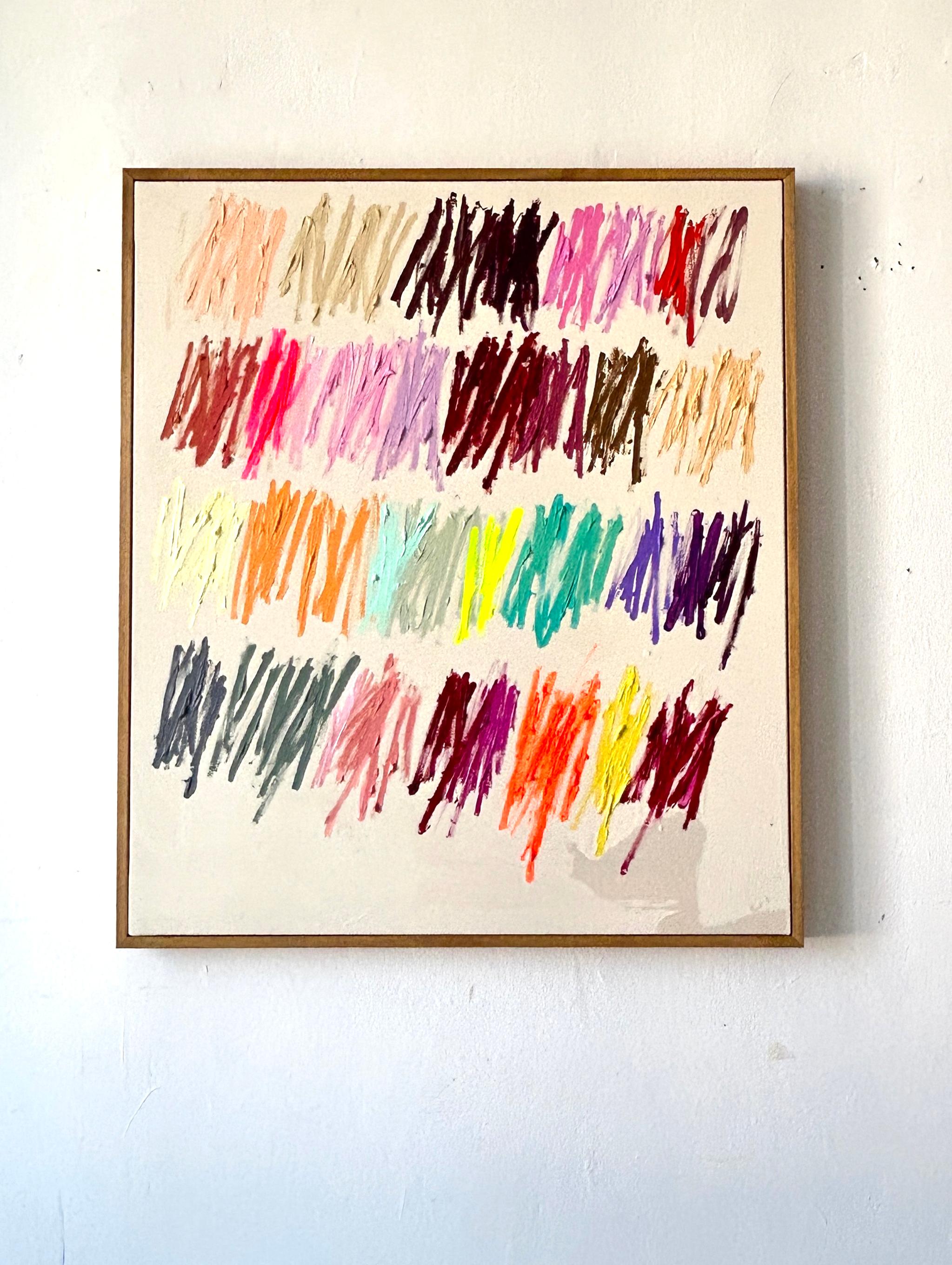 Christina Gschwantner Vivid Gestures – Contemporary Abstract Painting Bright New For Sale 1