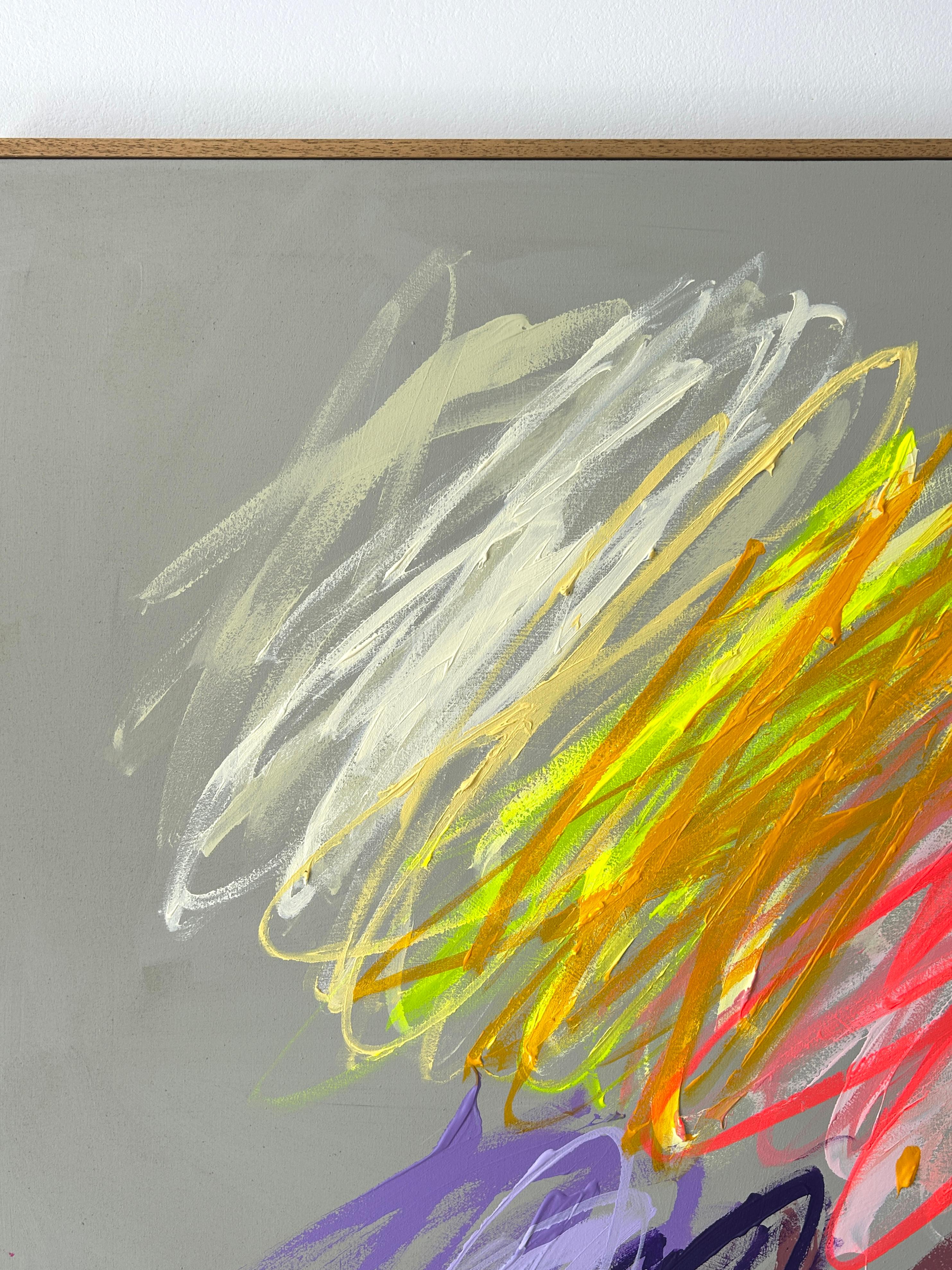 Christina Gschwantner Vivid Gestures – Contemporary Abstract Painting Bright New For Sale 2