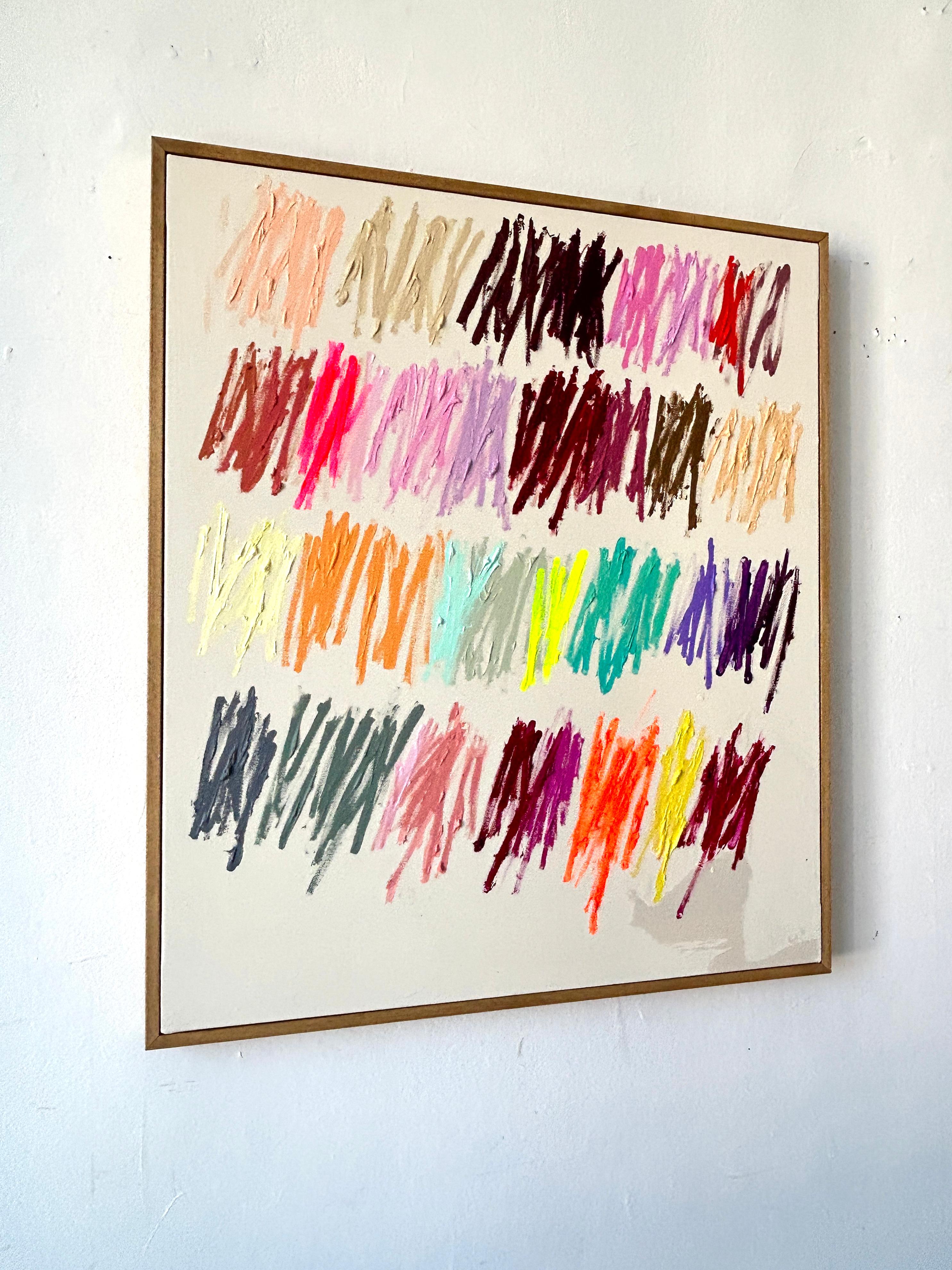 Christina Gschwantner Vivid Gestures – Contemporary Abstract Painting Bright New For Sale 2
