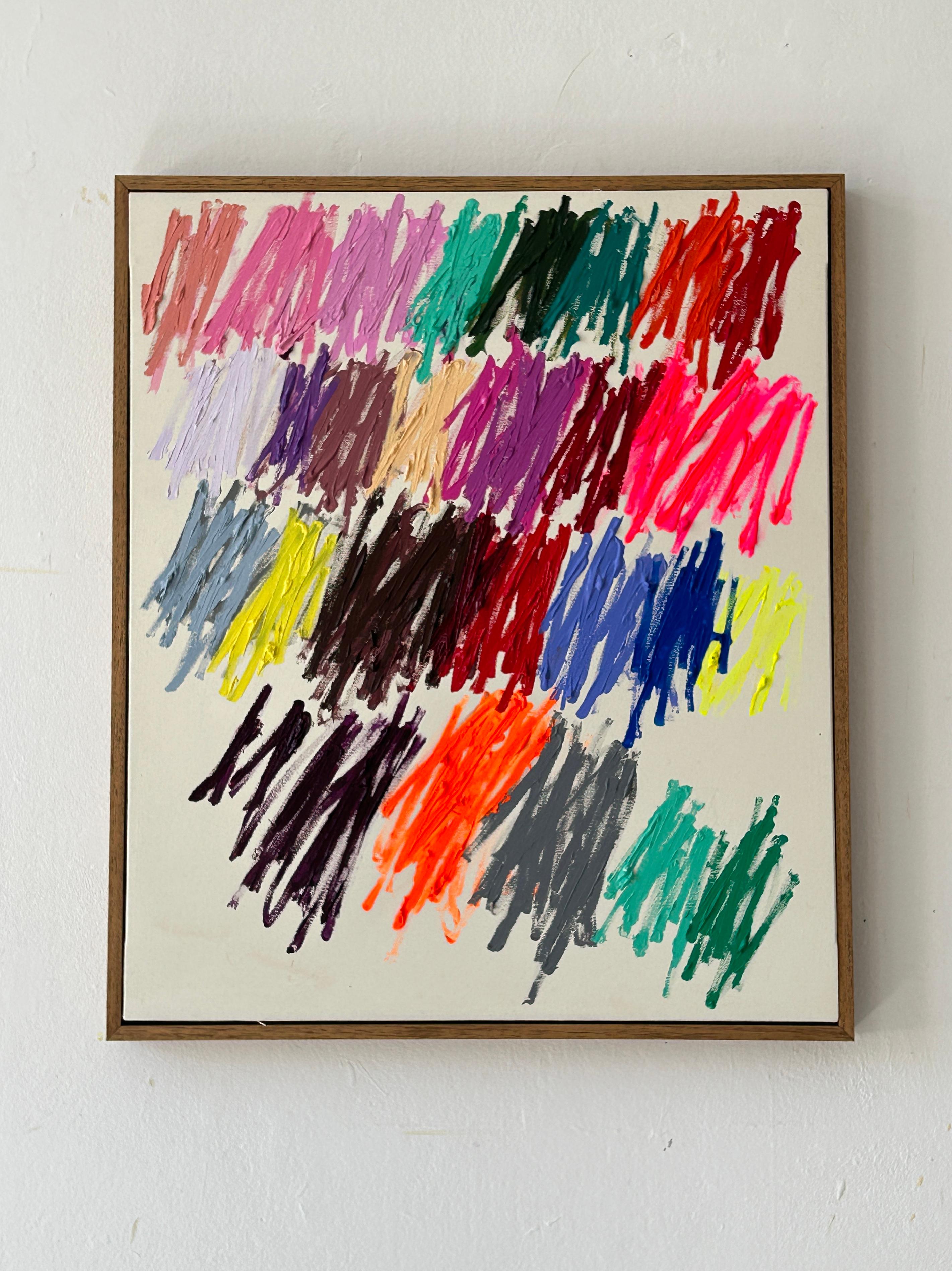 Christina Gschwantner Vivid Gestures – Contemporary Abstract Painting Bright New For Sale 2
