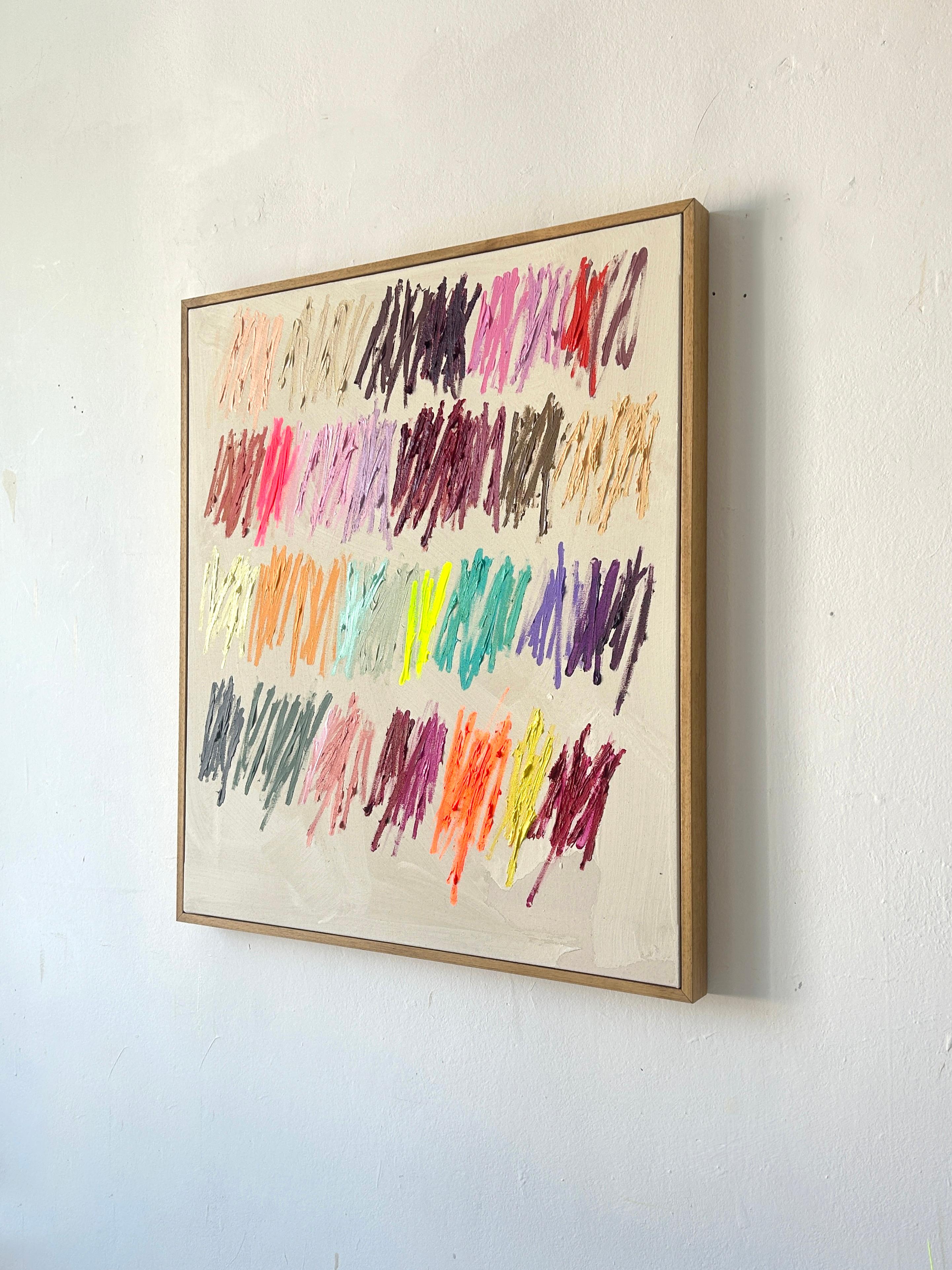 Christina Gschwantner Vivid Gestures – Contemporary Abstract Painting Bright New For Sale 3