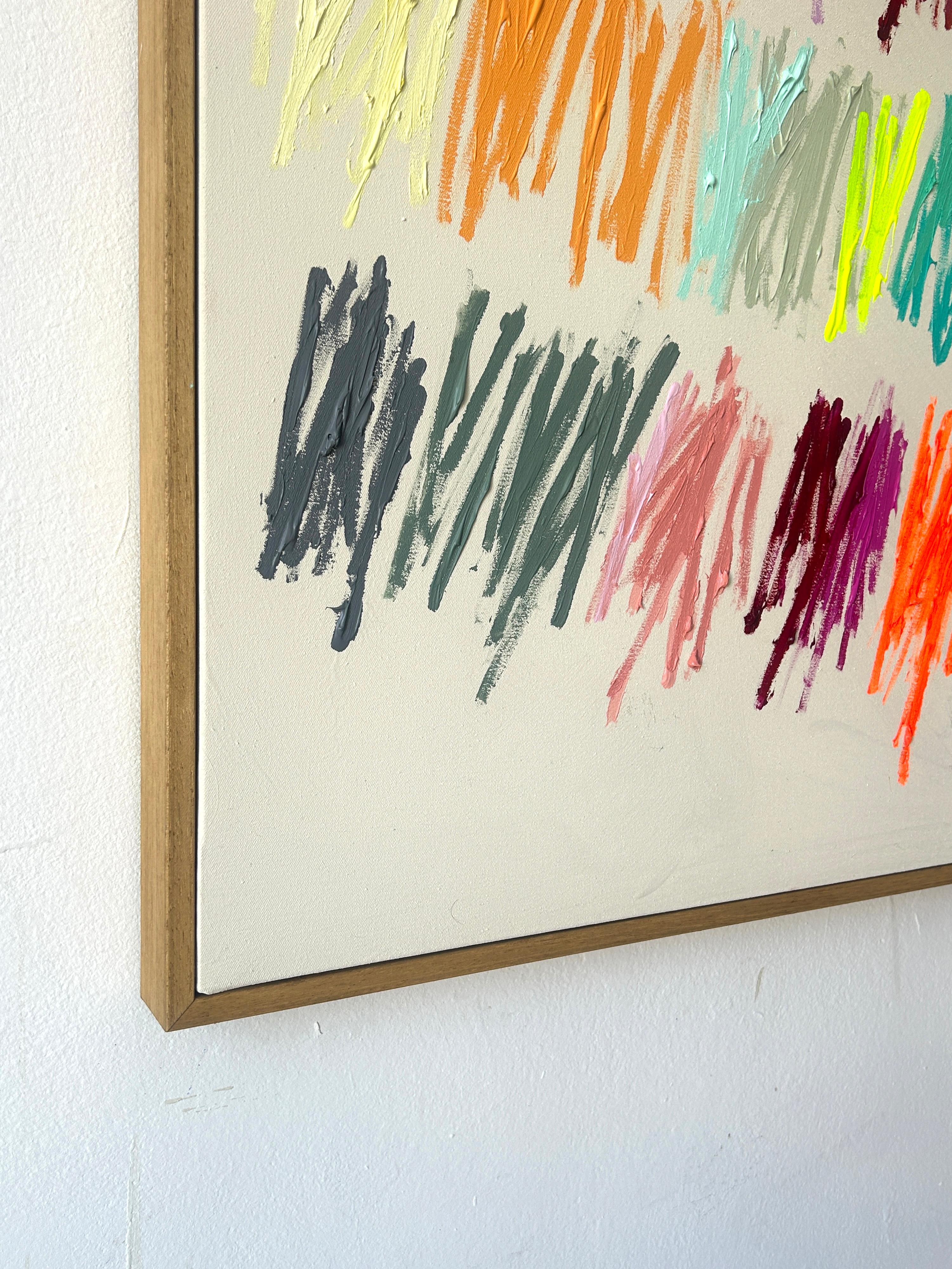 Christina Gschwantner Vivid Gestures – Contemporary Abstract Painting Bright New For Sale 4