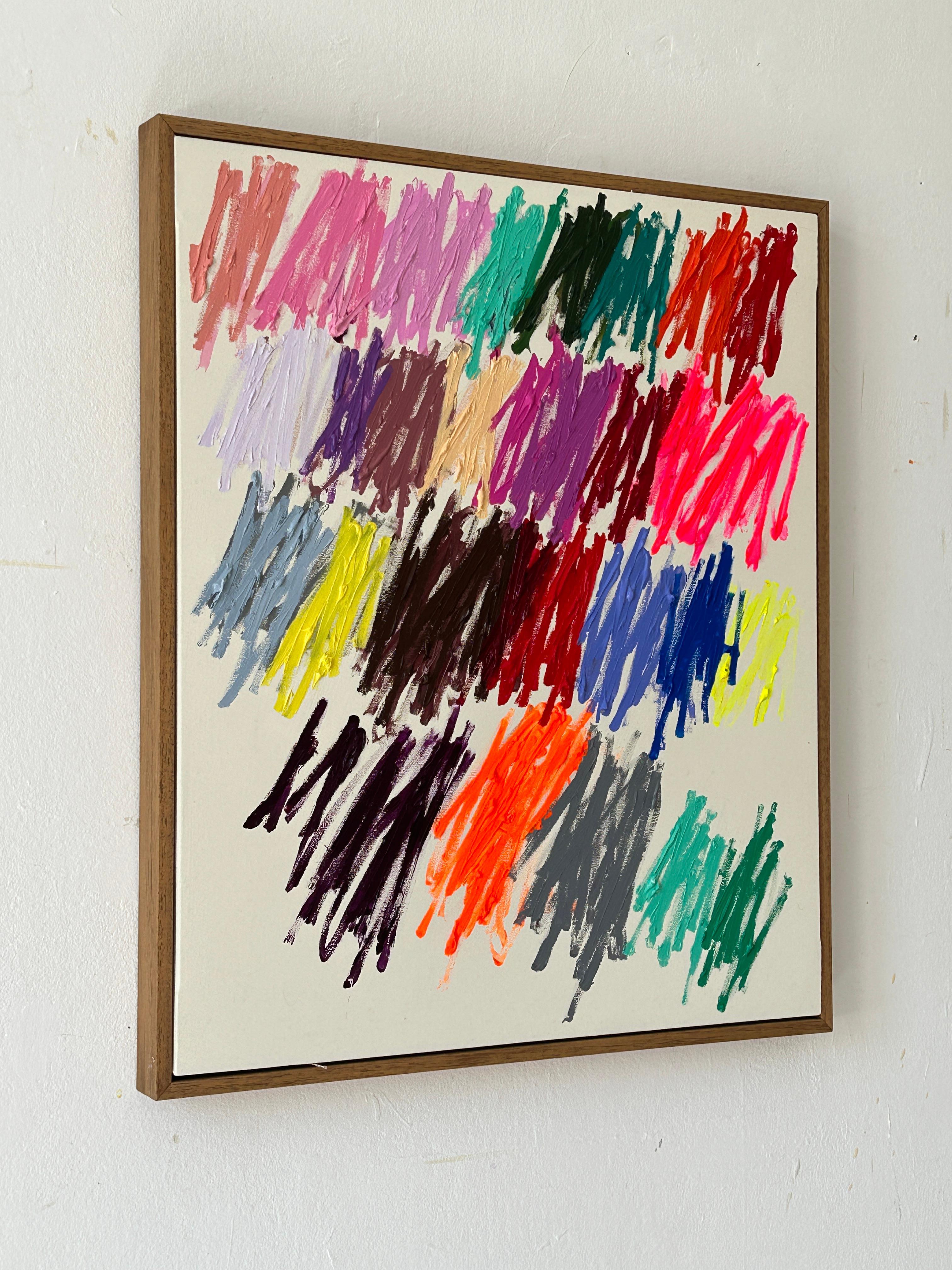 Christina Gschwantner Vivid Gestures – Contemporary Abstract Painting Bright New For Sale 4