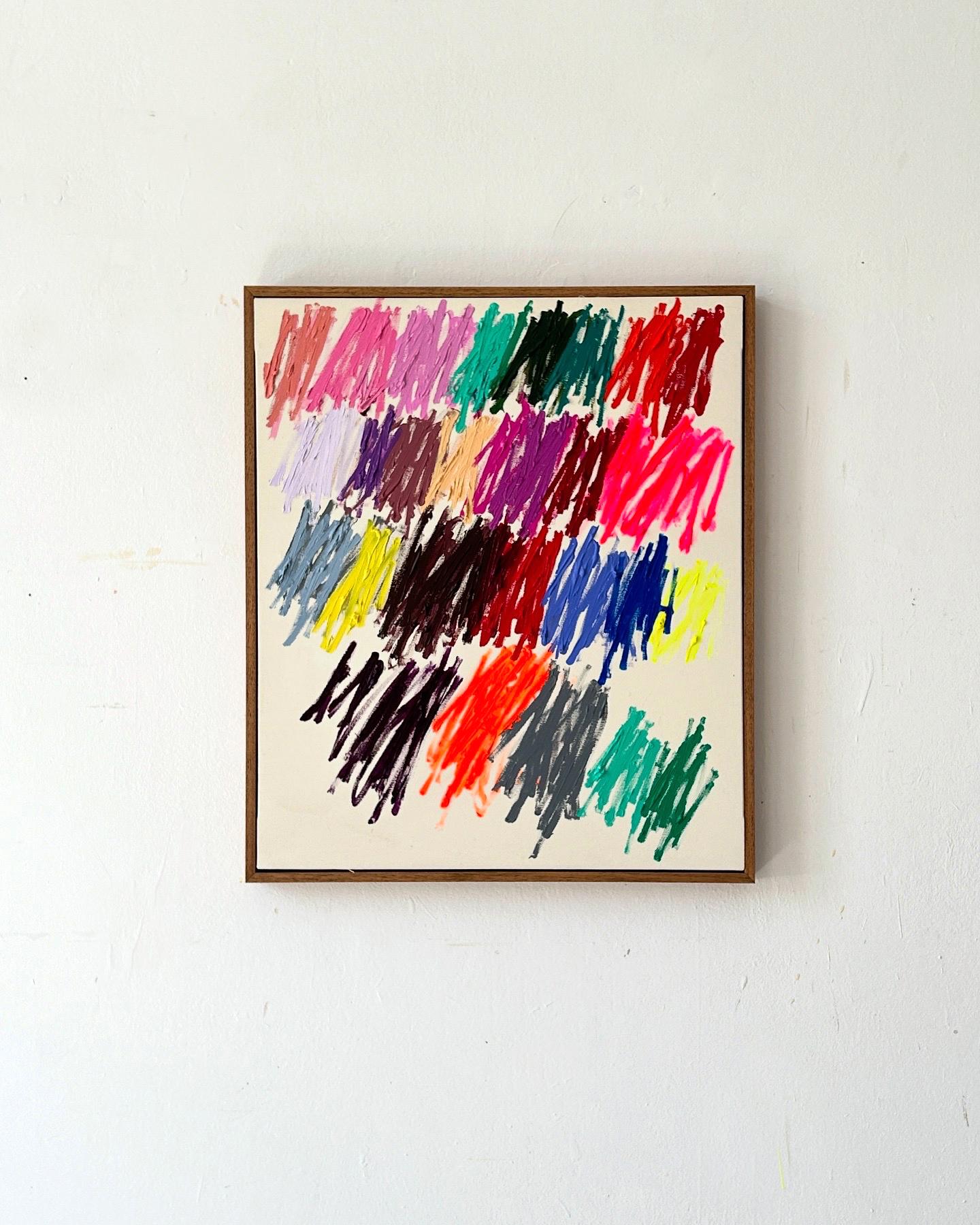 Christina Gschwantner Vivid Gestures – Contemporary Abstract Painting Bright New For Sale 8