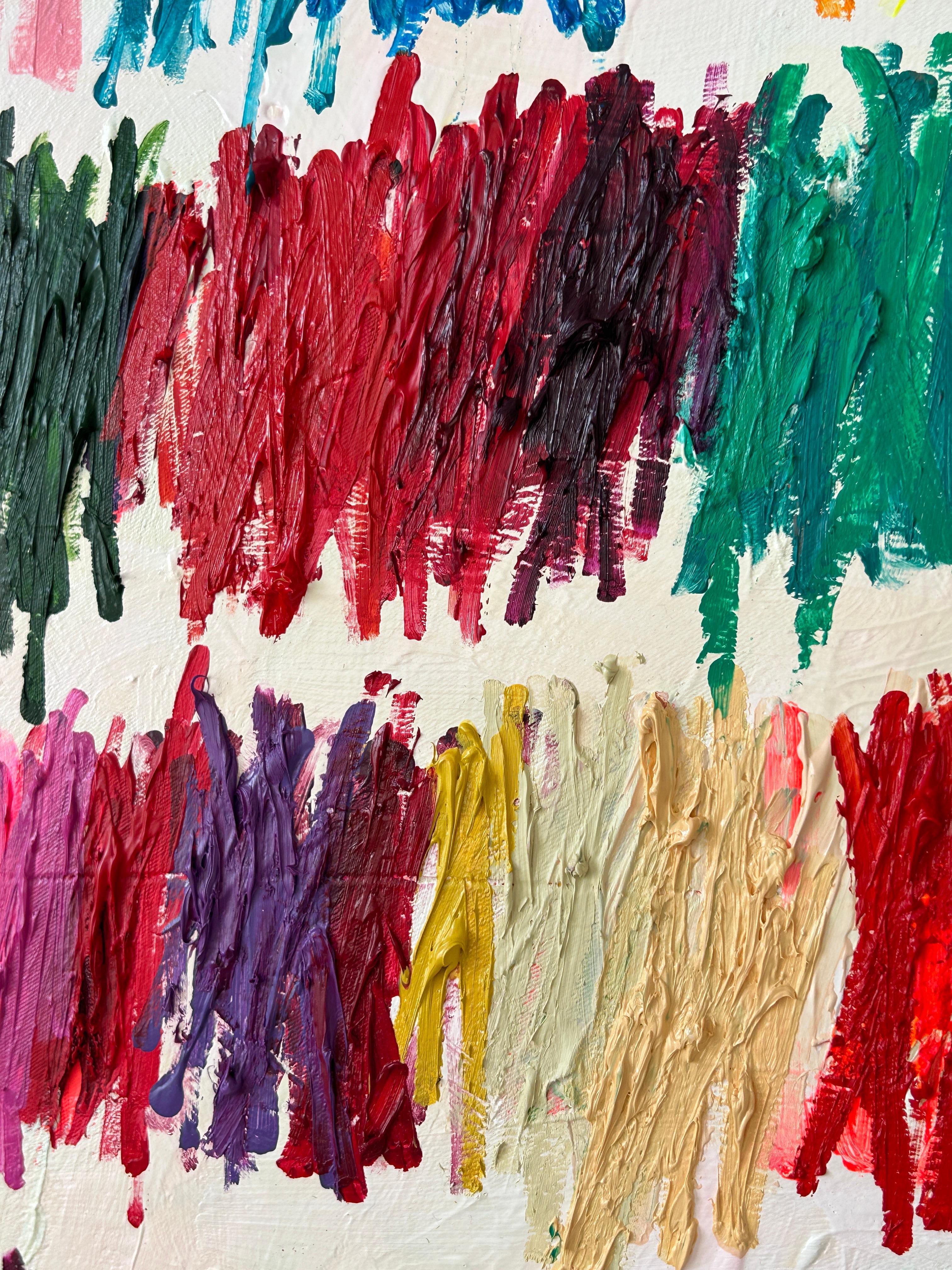 Opera d'arte astratta contemporanea a colori Christina Gschwantner 2024 2