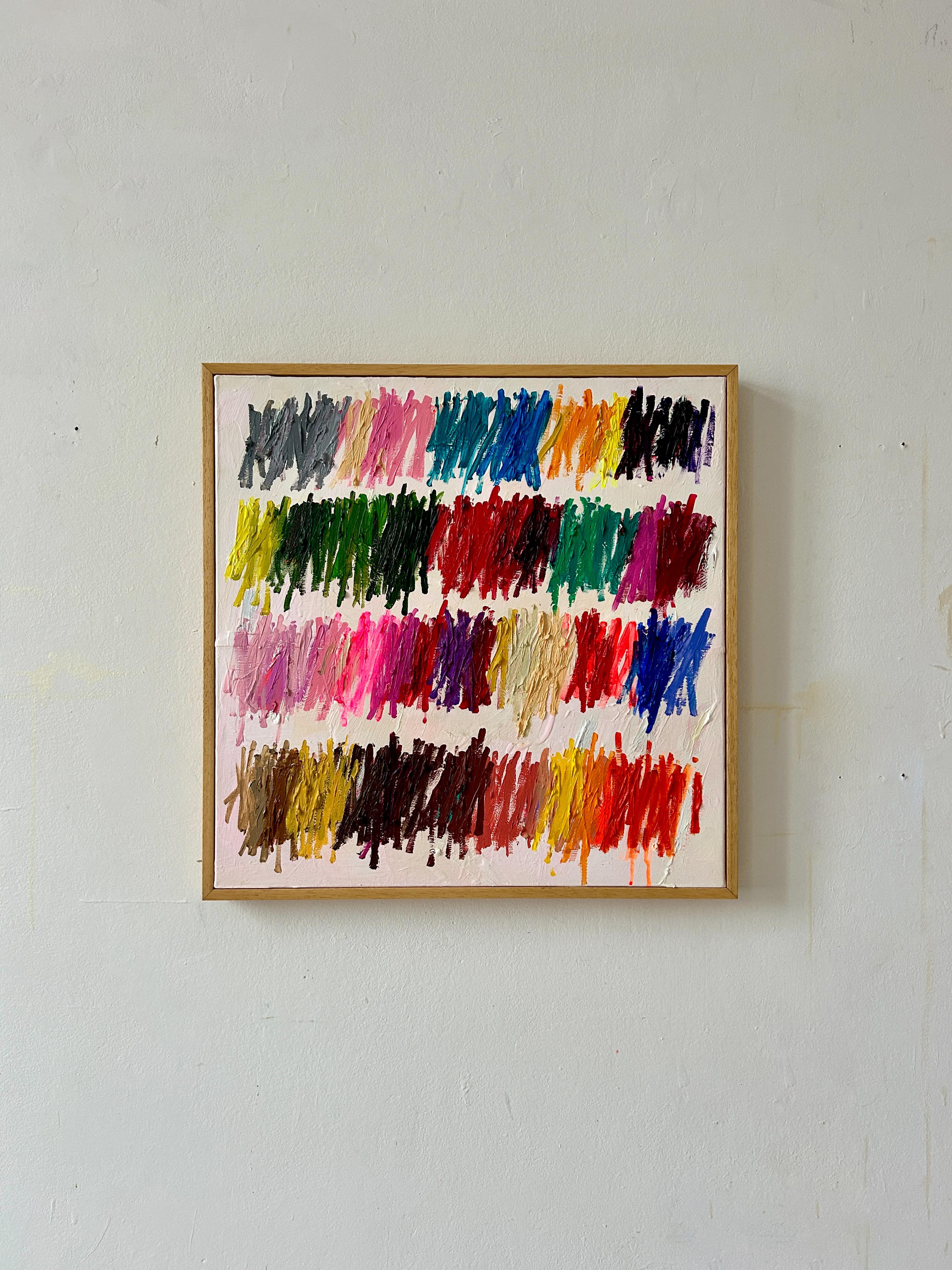 Opera d'arte astratta contemporanea a colori Christina Gschwantner 2024 6