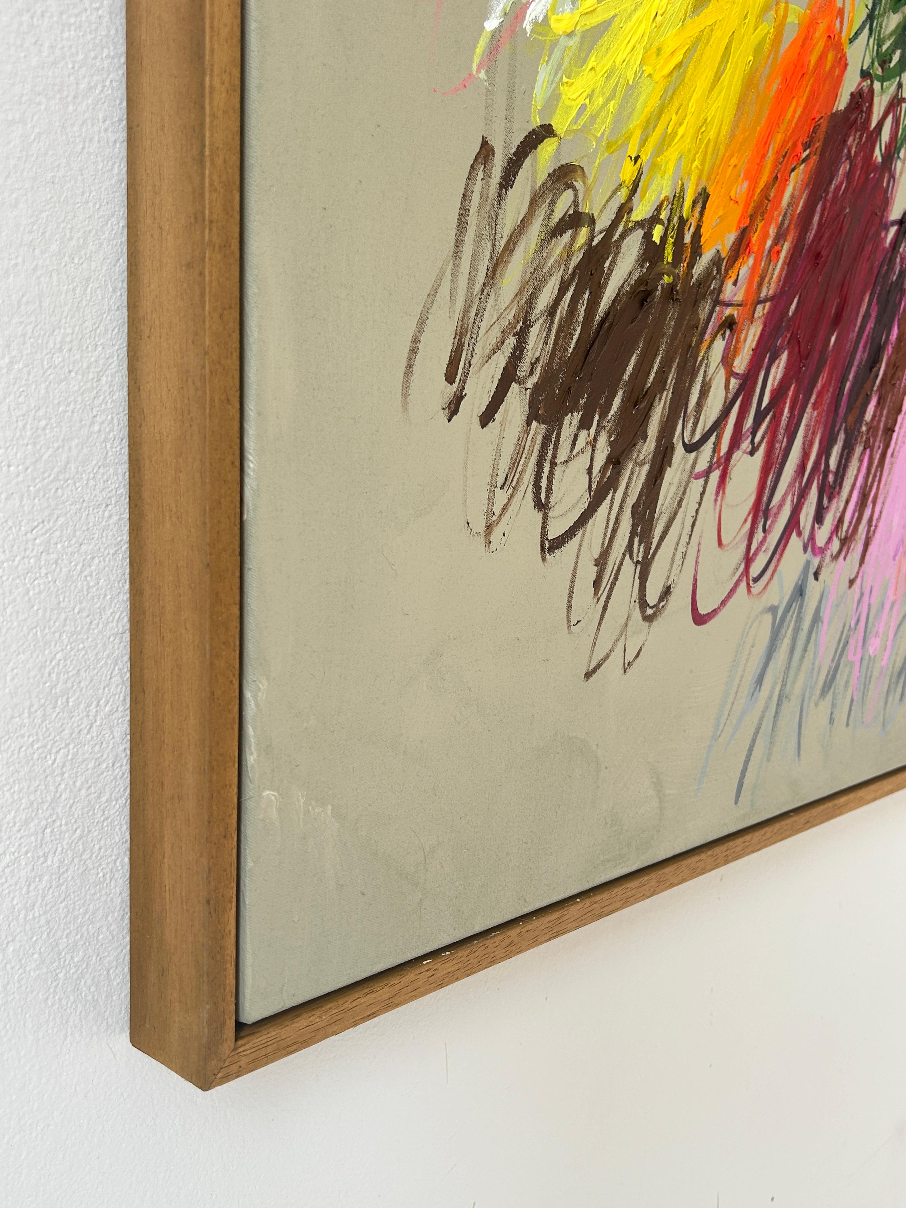 Opera d'arte astratta contemporanea a colori Christina Gschwantner 2024 in vendita 3