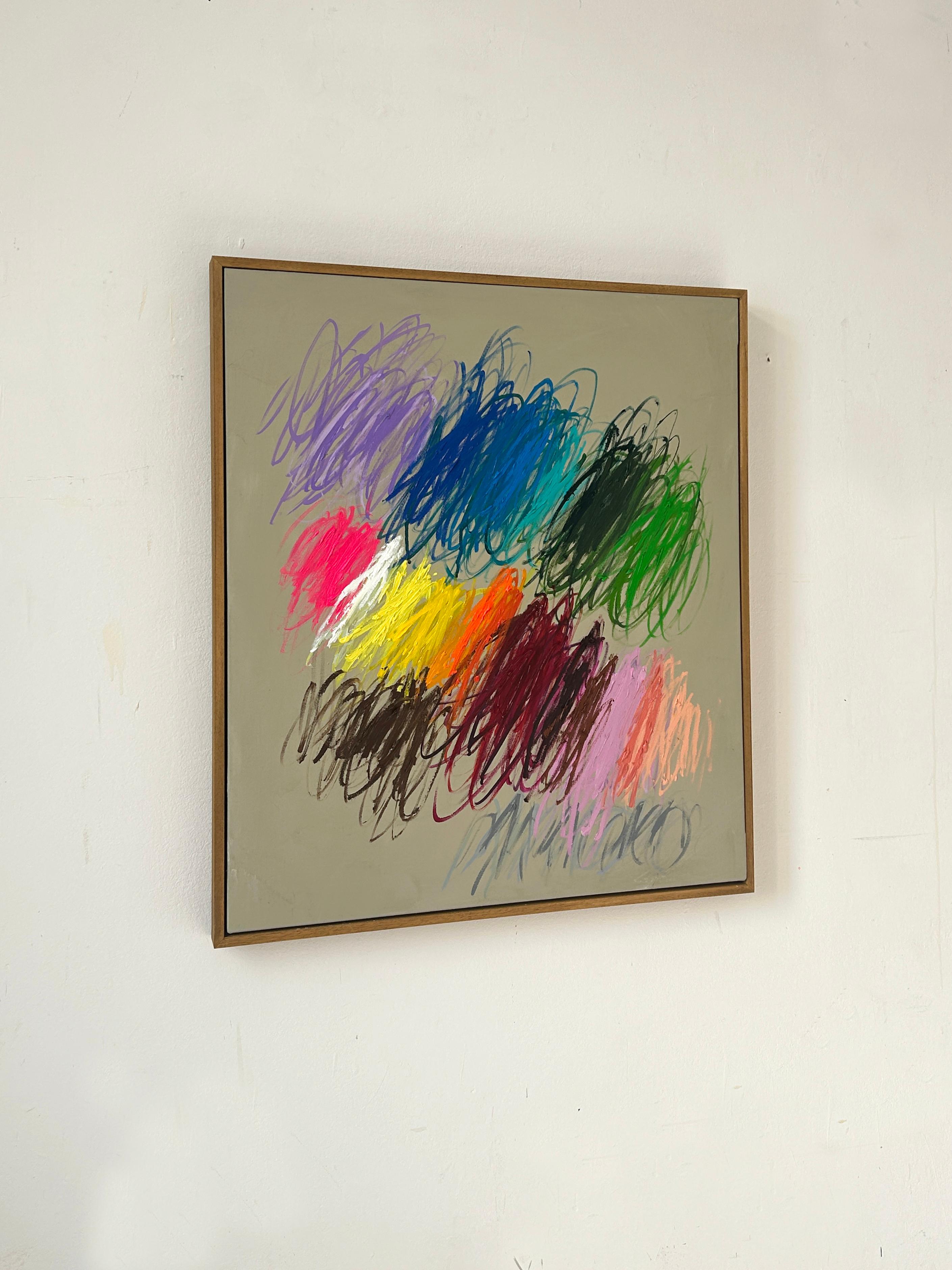 Opera d'arte astratta contemporanea a colori Christina Gschwantner 2024 in vendita 5