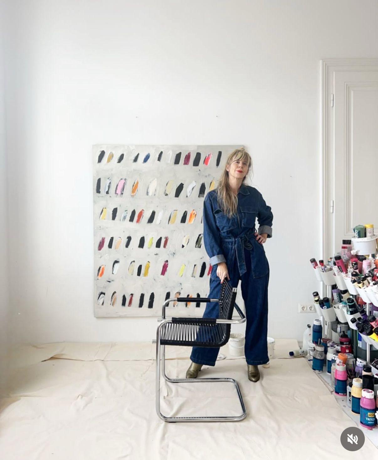 Opera d'arte astratta contemporanea a colori Christina Gschwantner 2024 in vendita 7
