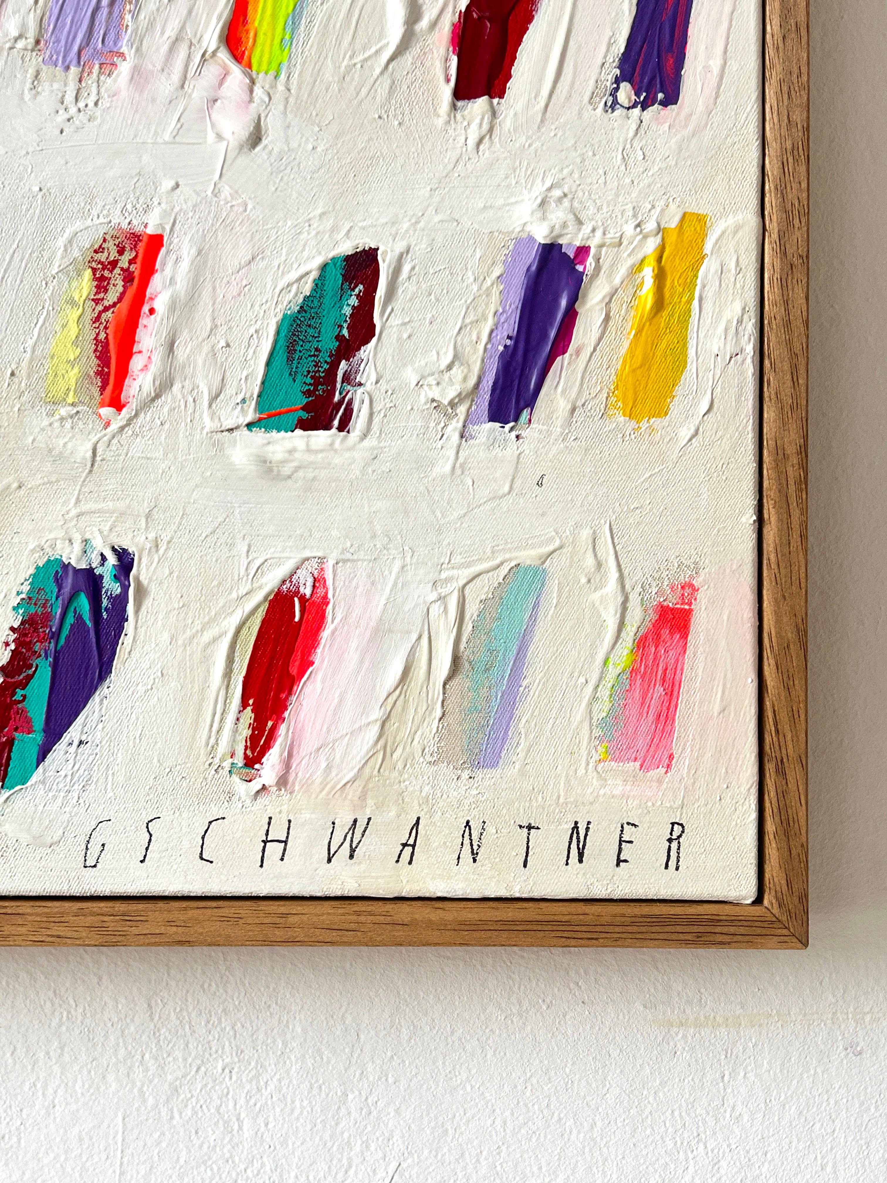 Zeitgenössische Happy Pastell Abstrakte Dots Farben Künstlerin Christina Gschwantner 1