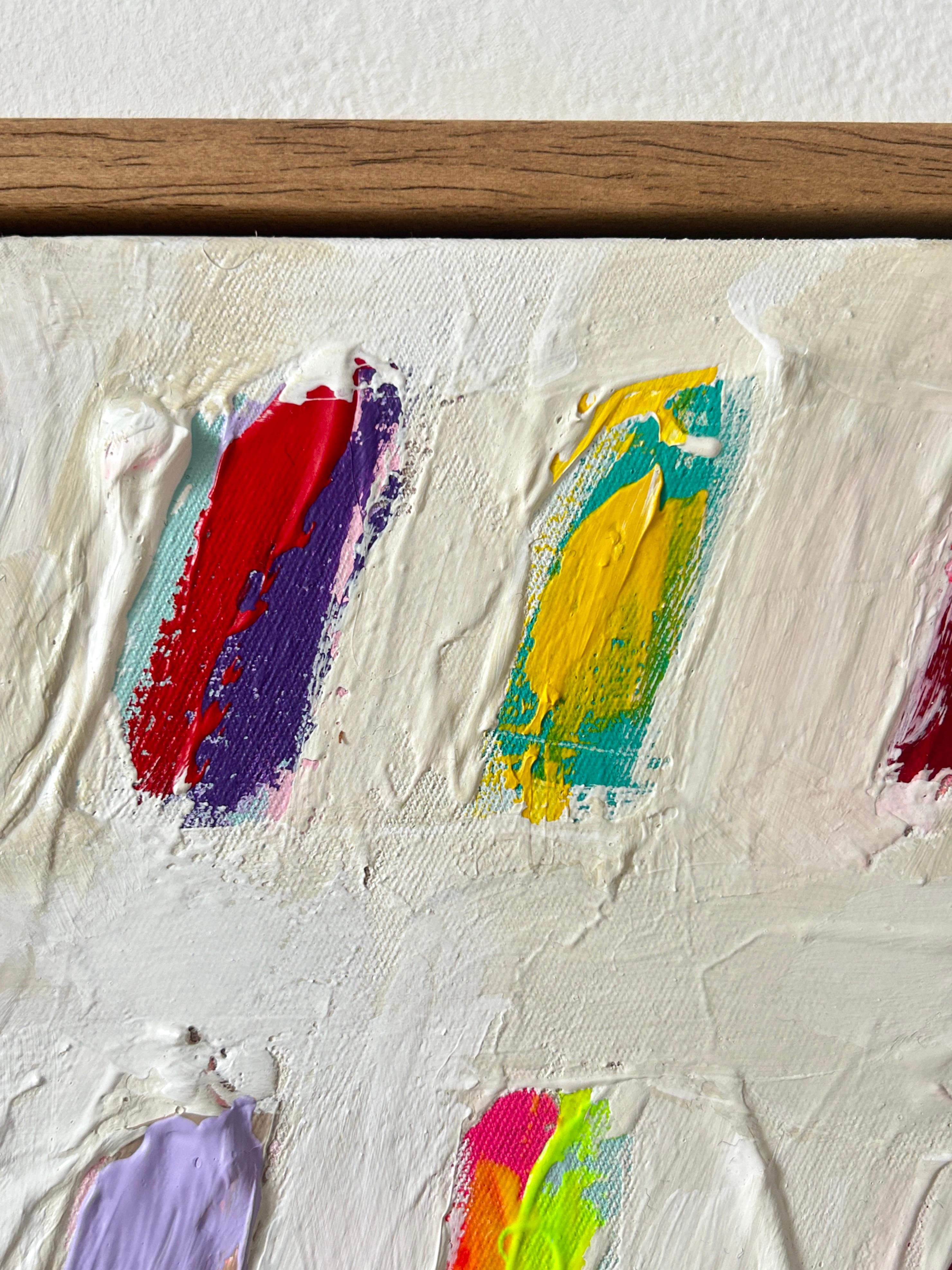 Zeitgenössische Happy Pastell Abstrakte Dots Farben Künstlerin Christina Gschwantner 2