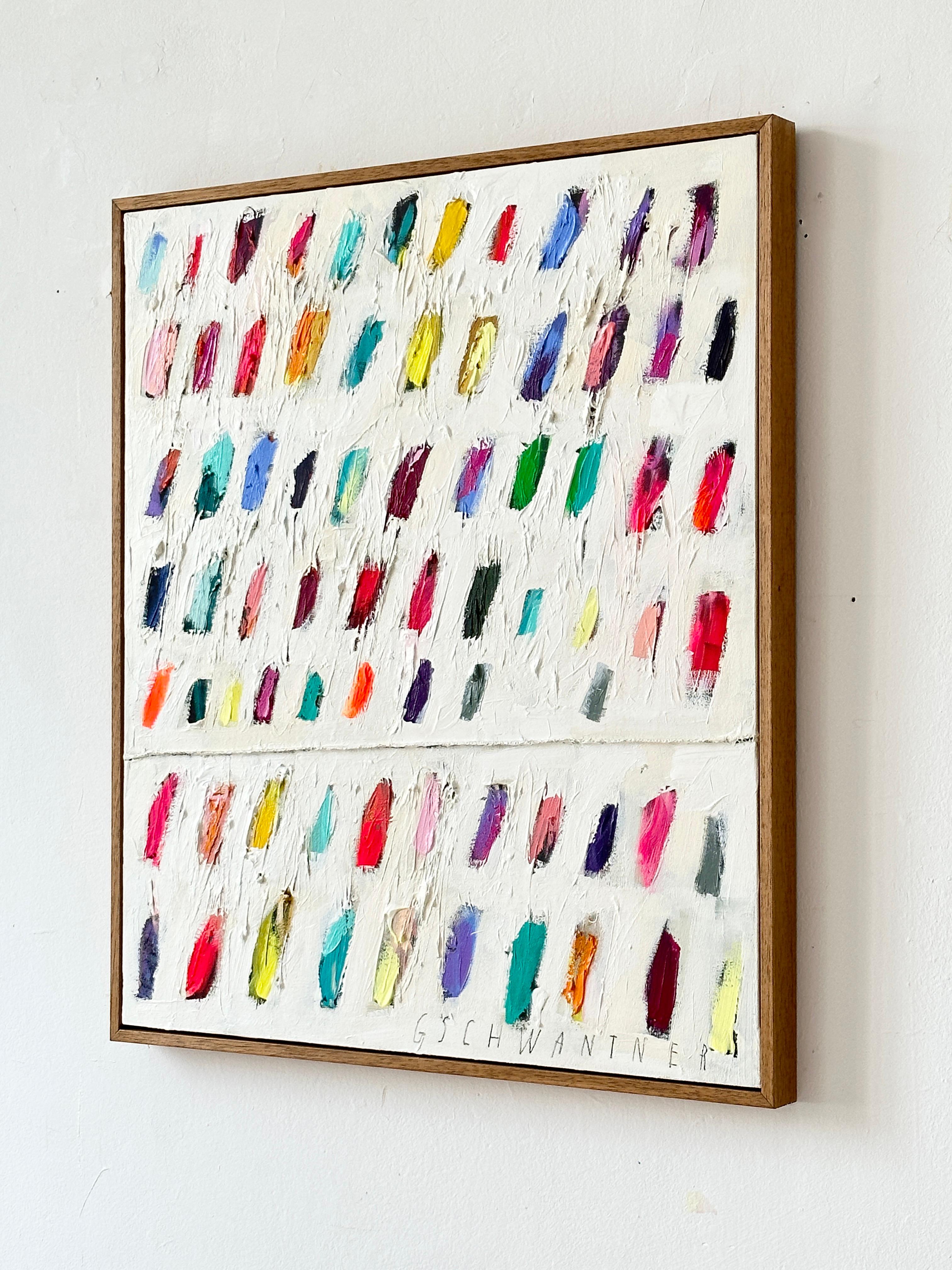 Zeitgenössische Happy Pastell Abstrakte Dots Farben Künstlerin Christina Gschwantner im Angebot 6
