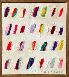Zeitgenössische Happy Pastell Abstrakte Dots Farben Künstlerin Christina Gschwantner