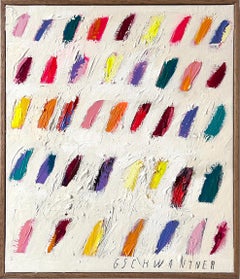Zeitgenössische Happy Pastell Abstrakte Dots Farben Künstlerin Christina Gschwantner