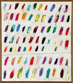 Zeitgenössische Happy Pastell Abstrakte Dots Farben Künstlerin Christina Gschwantner