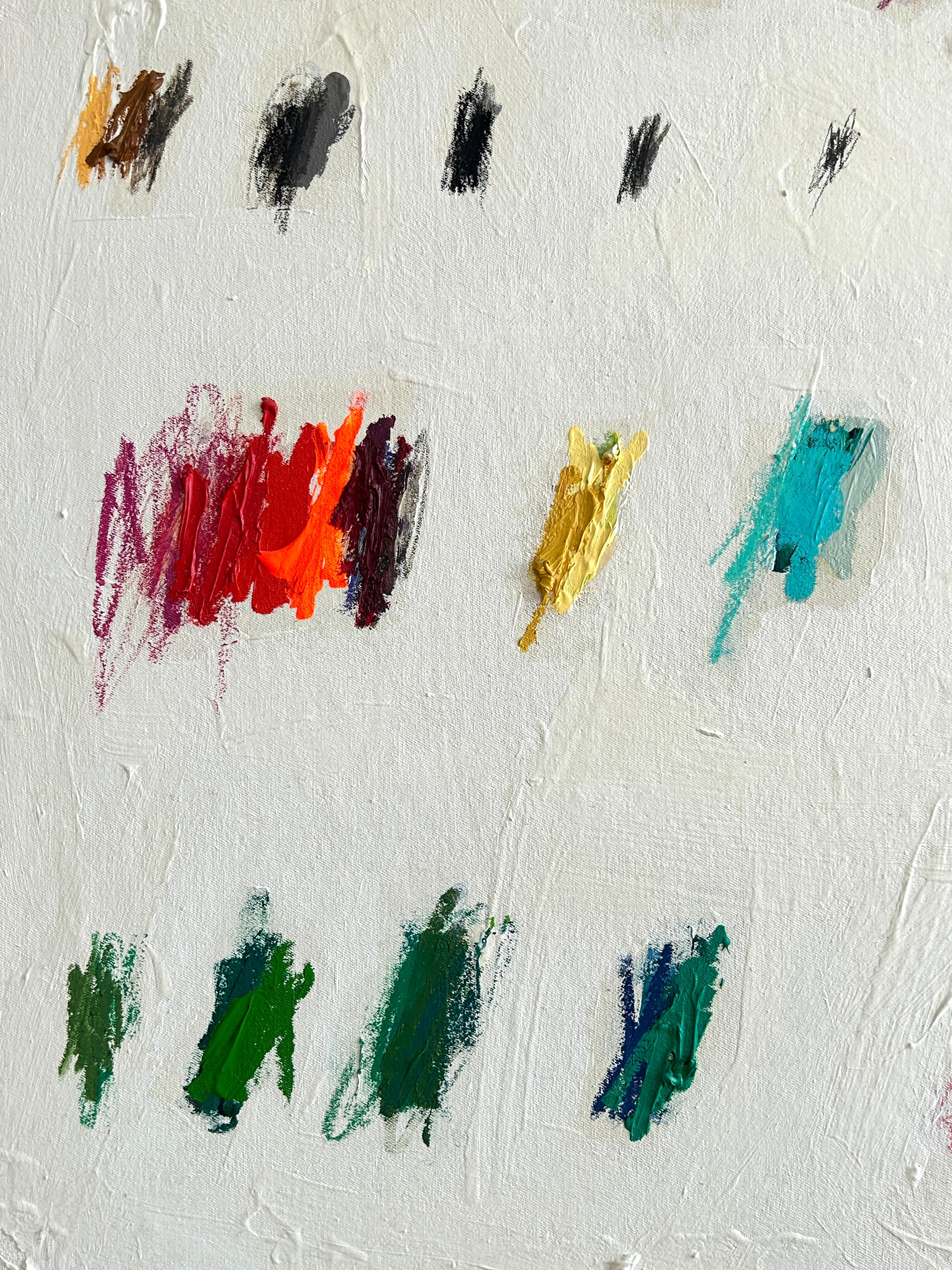 Contemporáneo Grande Nuevo Abstracto Dots Colores Artista Christina Gschwantner en venta 4