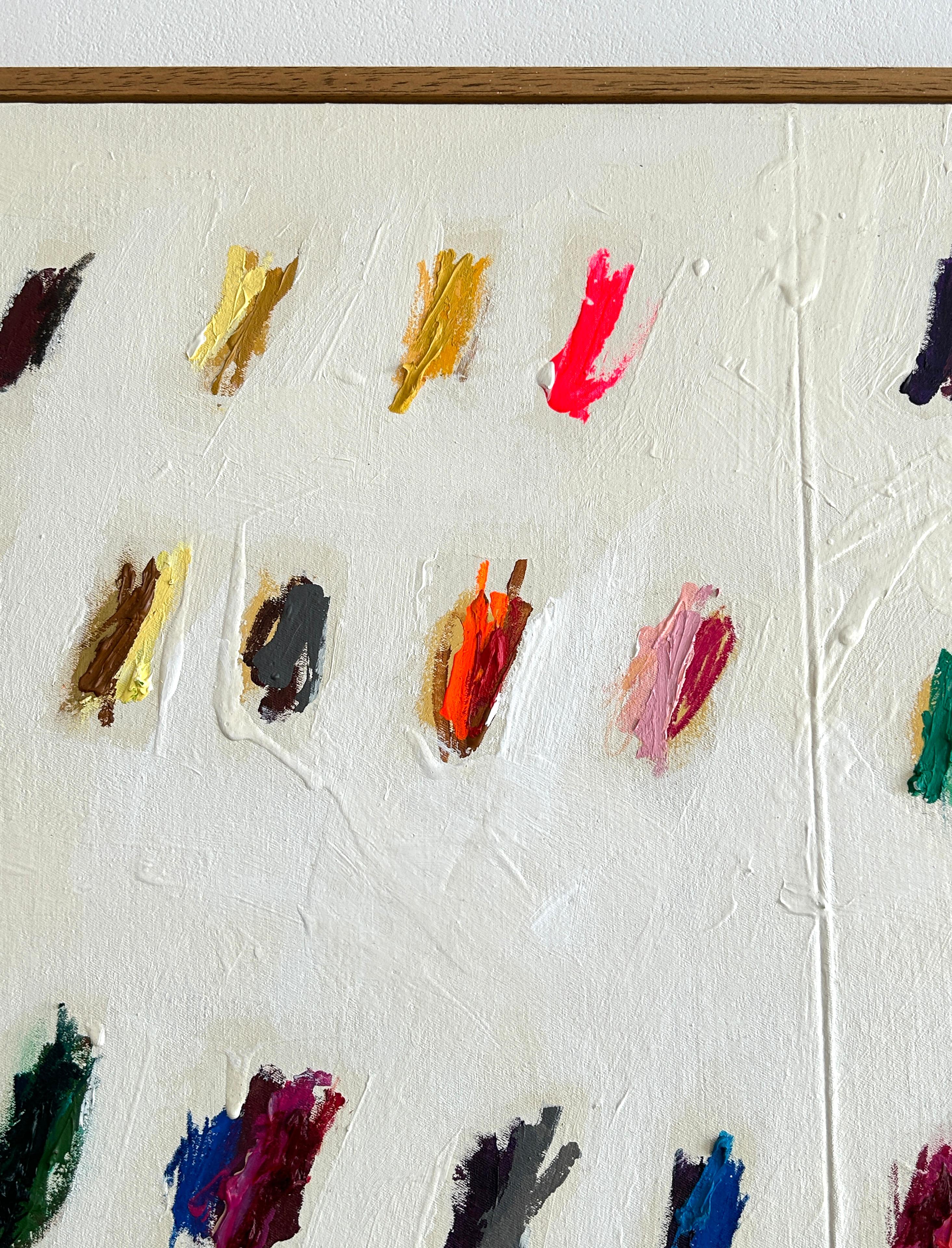 Contemporáneo Grande Nuevo Abstracto Dots Colores Artista Christina Gschwantner en venta 5