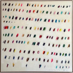 Contemporáneo Grande Nuevo Abstracto Dots Colores Artista Christina Gschwantner
