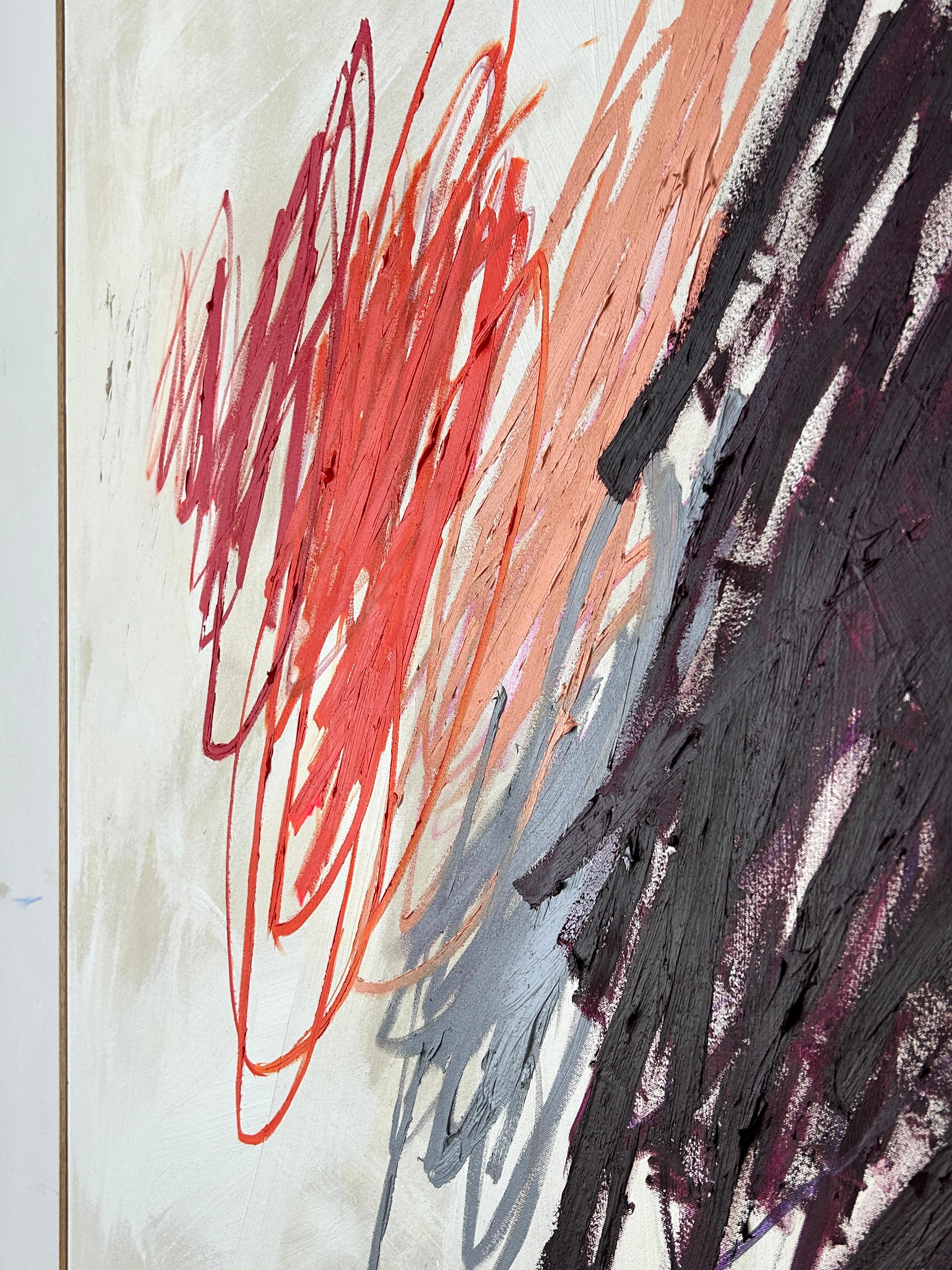 Contemporary Large New Abstract Gestural Colors Artist Christina Gschwantner en vente 1