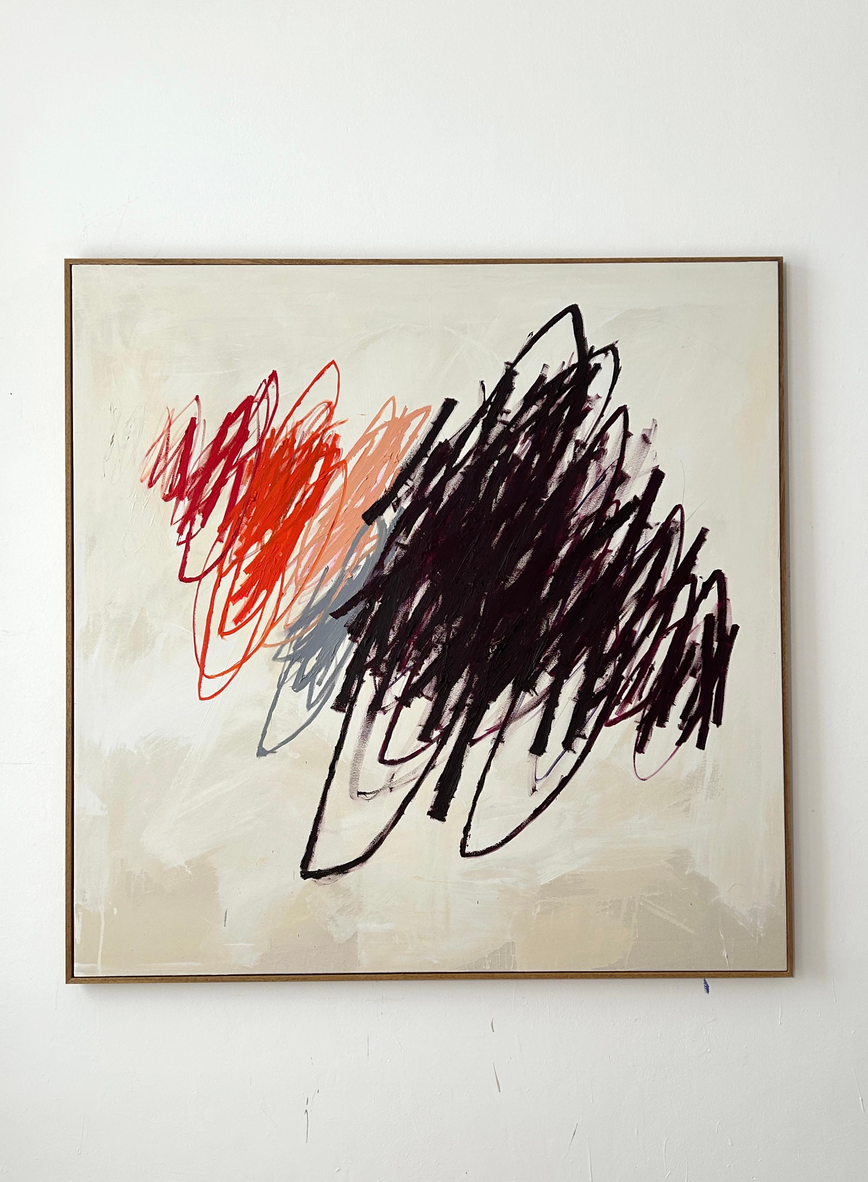 Contemporary Large New Abstract Gestural Colors Artist Christina Gschwantner en vente 4