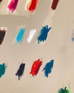 Contemporary Large New Abstract Gestural Grey Colors Christina Gschwantner