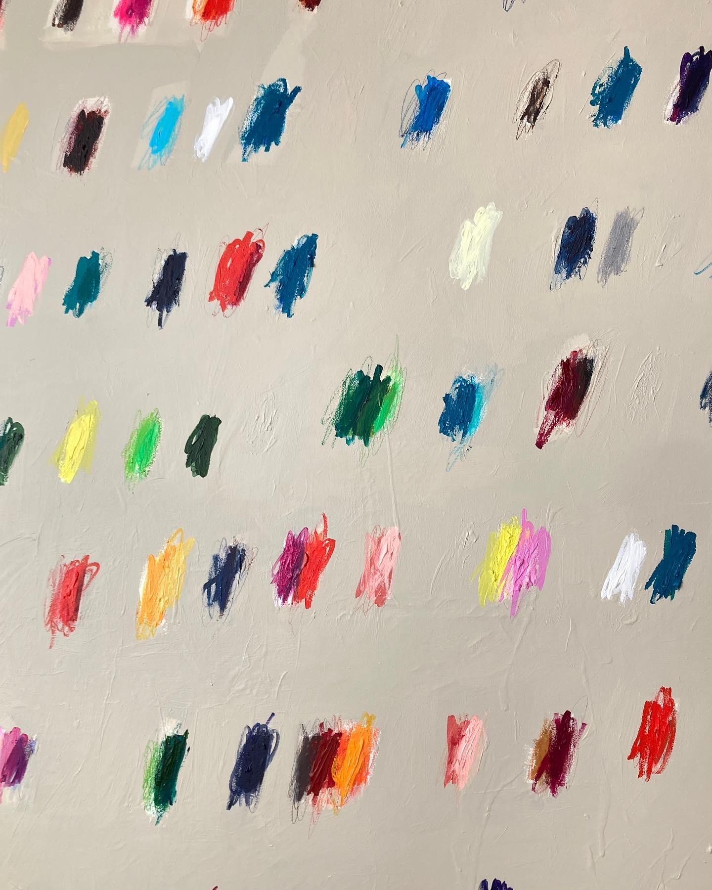 Contemporary Large New Abstract Gestural Grey Colors Christina Gschwantner im Angebot 2