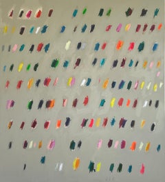 Contemporary Large New Abstract Gestural Grey Colors Christina Gschwantner