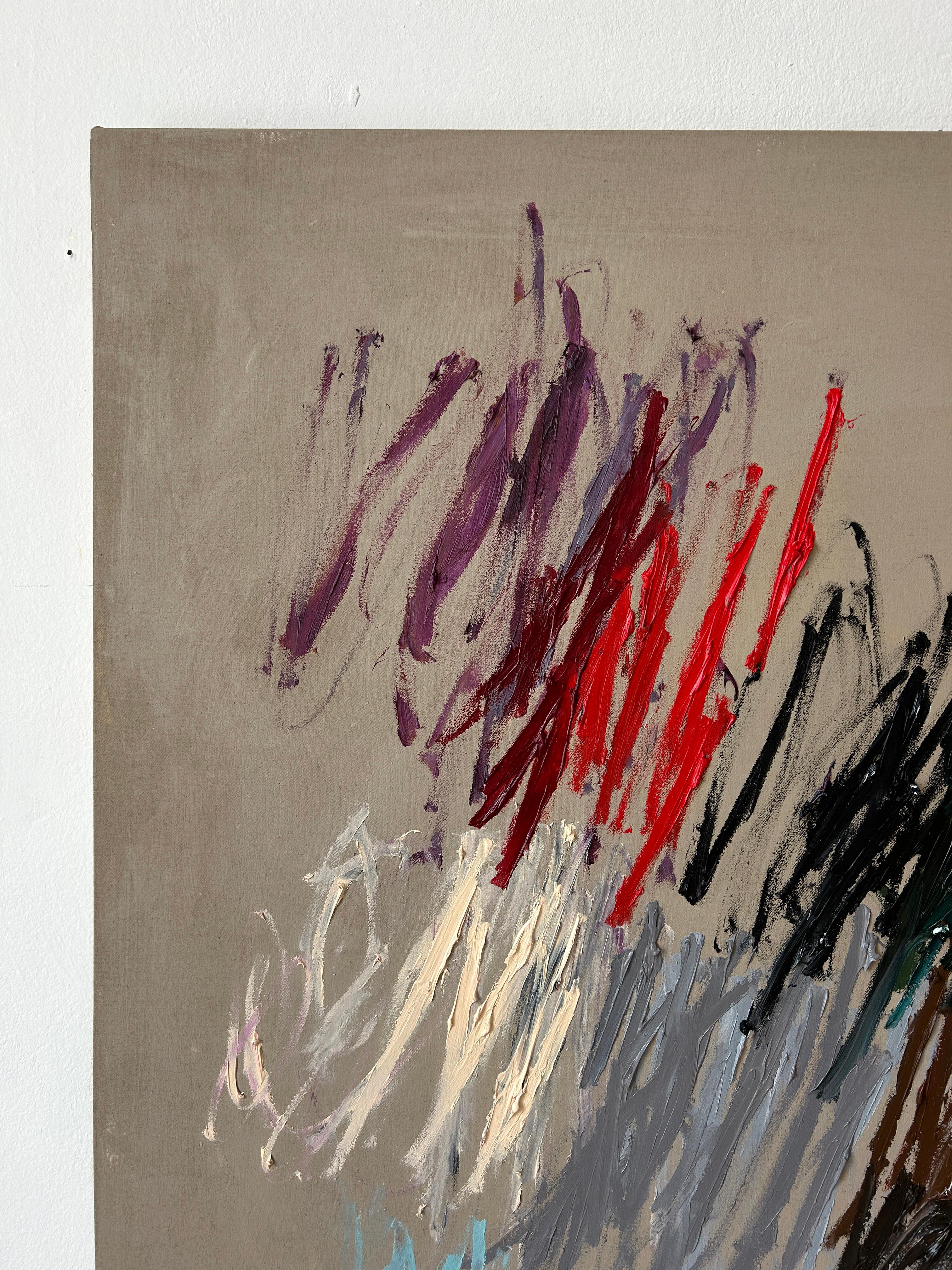 Contemporary New Abstract Lines Artwork Colors Artist Christina Gschwantner en vente 1