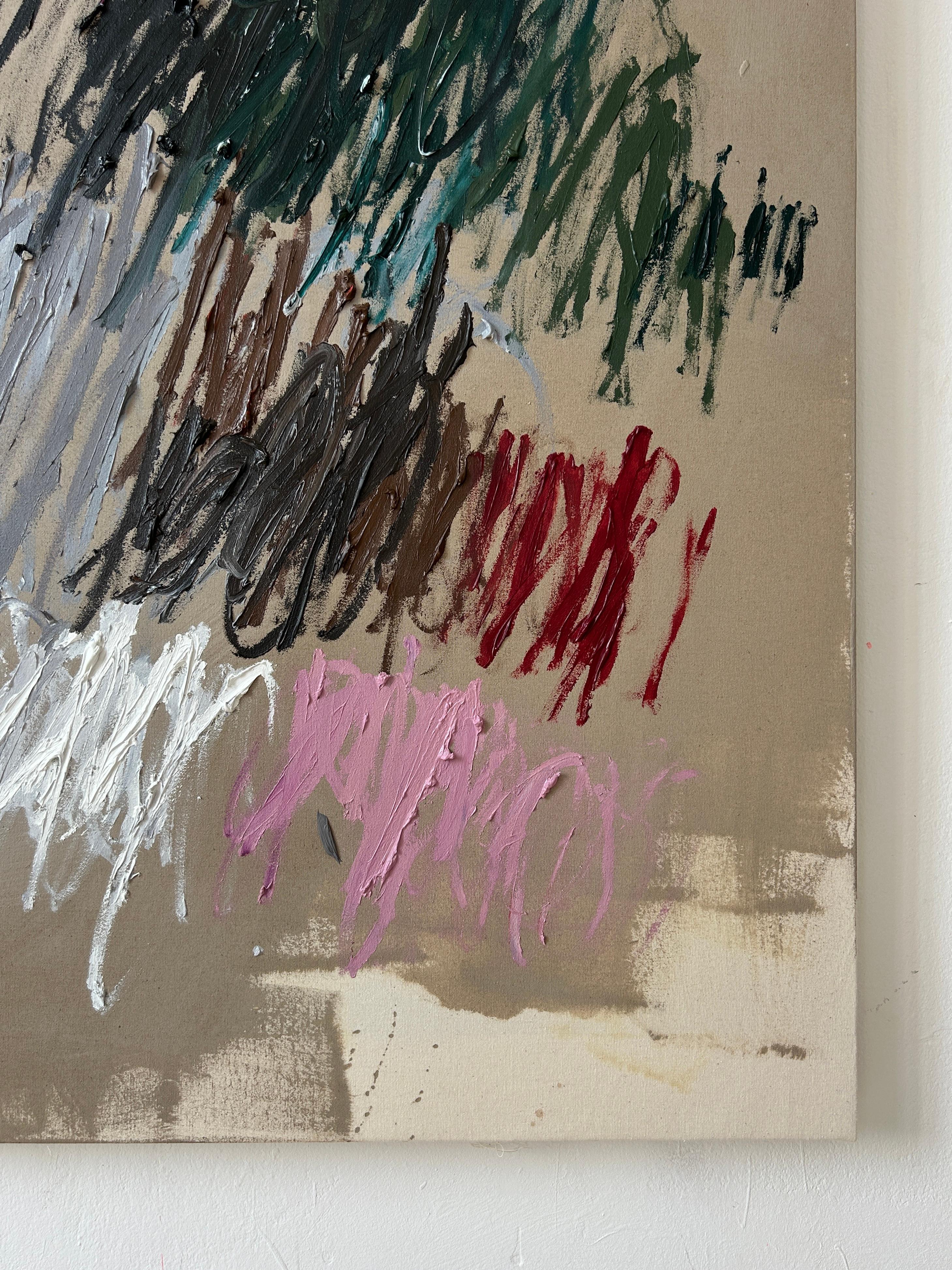 Contemporary New Abstract Lines Artwork Colors Artist Christina Gschwantner en vente 2