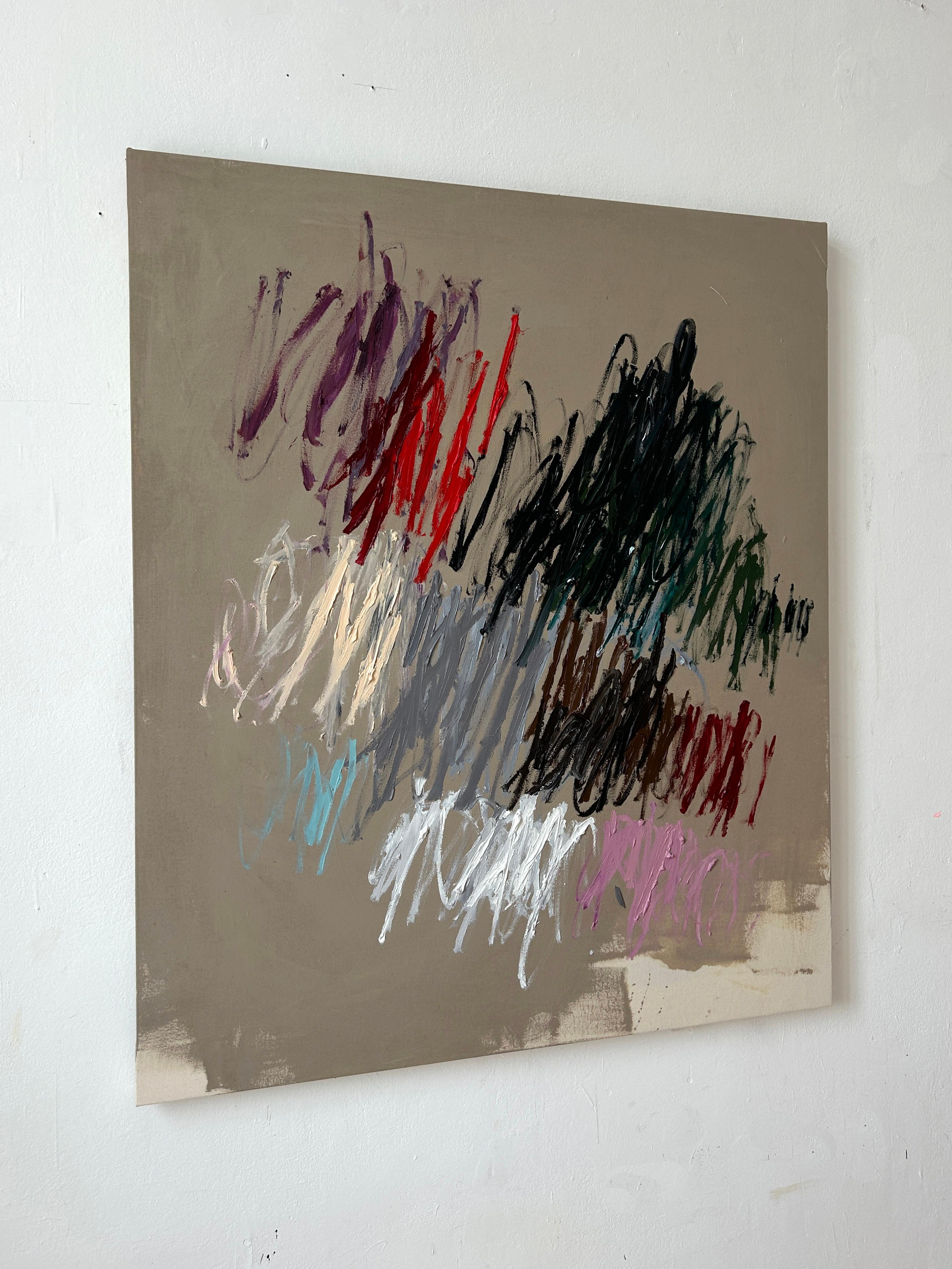 Contemporary New Abstract Lines Artwork Colors Artist Christina Gschwantner en vente 3