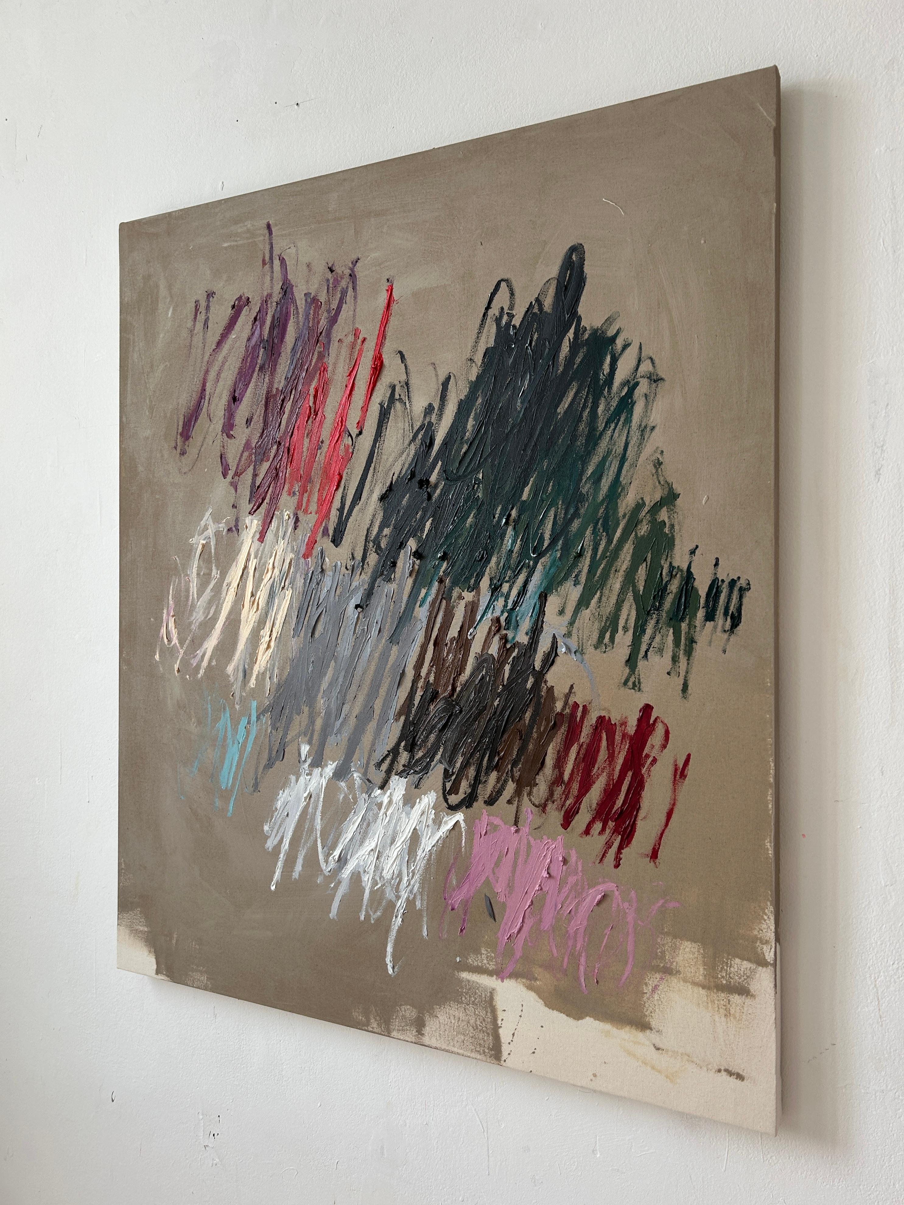 Contemporary New Abstract Lines Artwork Colors Artist Christina Gschwantner en vente 4