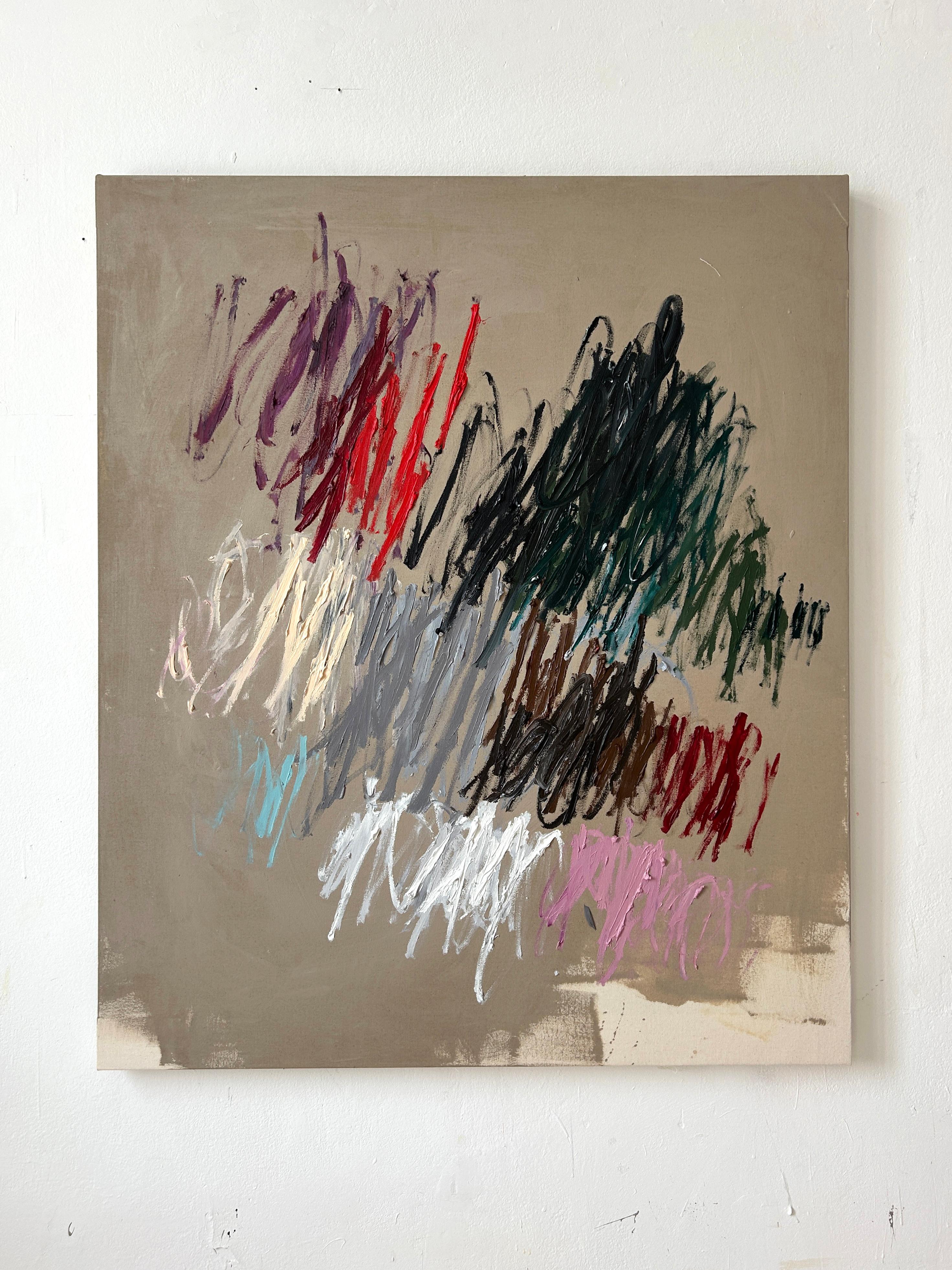 Contemporary New Abstract Lines Artwork Colors Artist Christina Gschwantner en vente 5